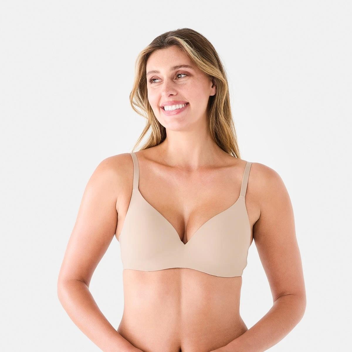 1 Hidden Underwire T-Shirt Bra LIGHT FAWN, 1 of 6