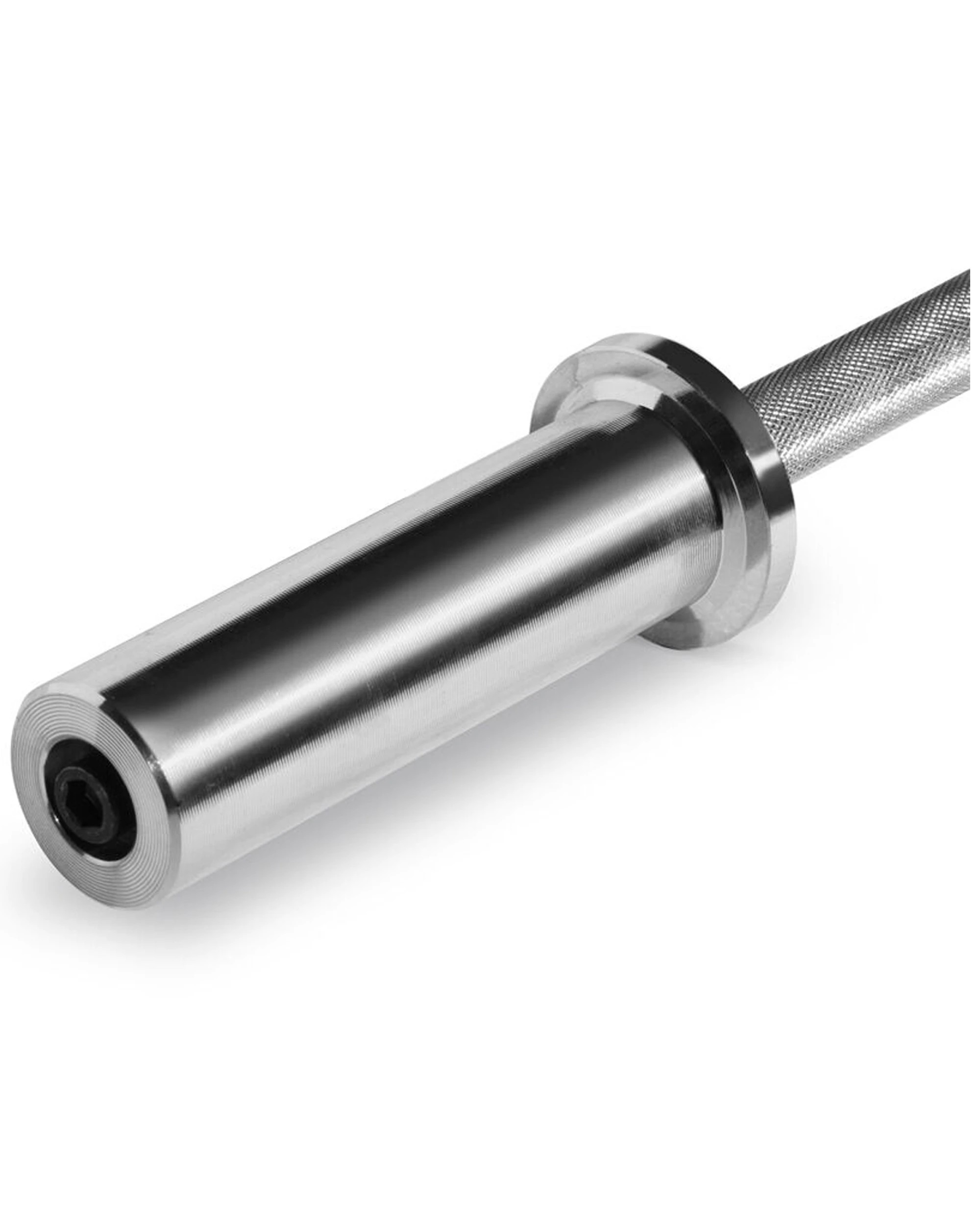 3 Bodyworx Olympic Dumbbell Handle V2 20 Inch 50mm Ends 80kg Capacity Steel - Silver, 3 of 3