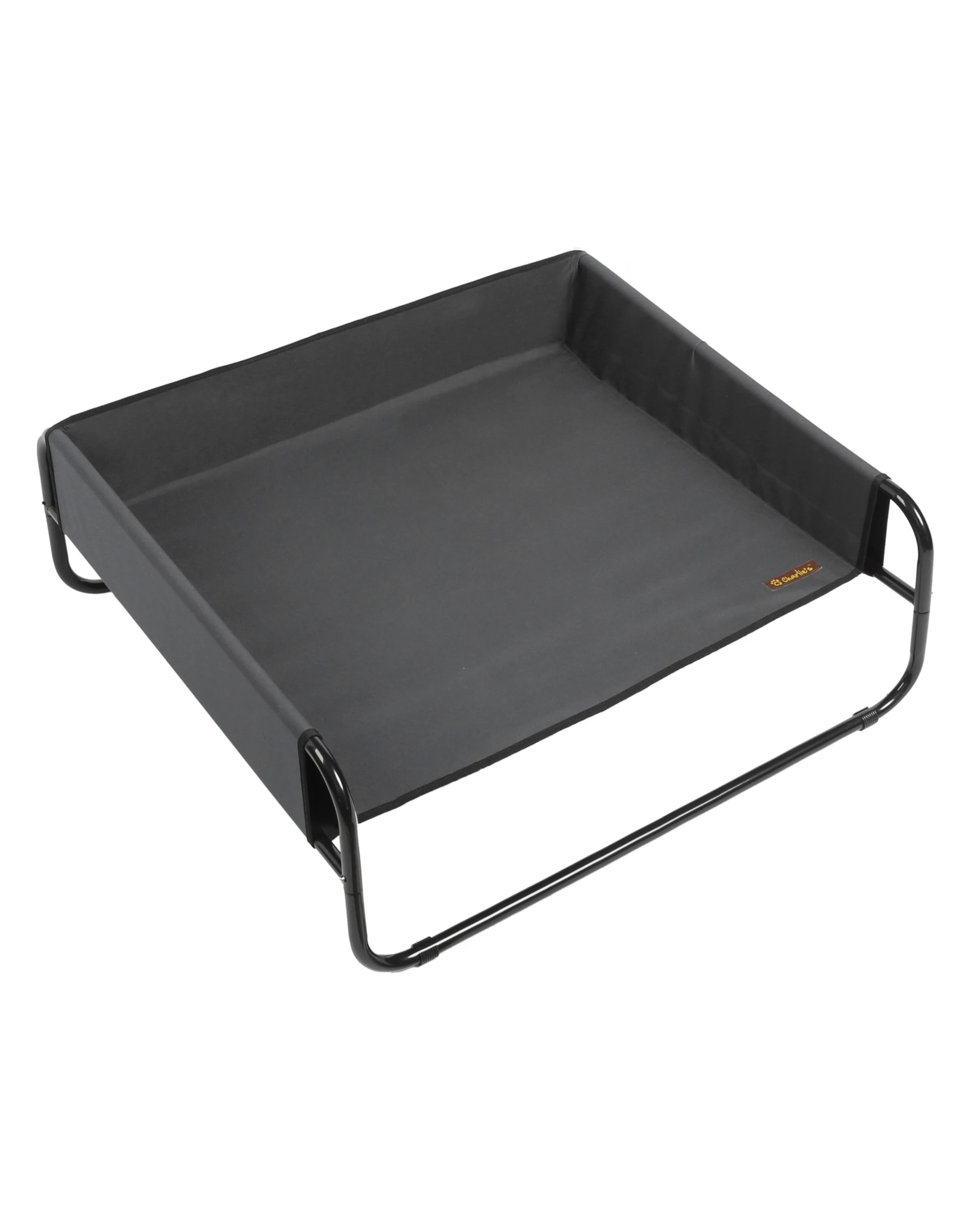 4 Charlie's High Walled Outdoor Trampoline Dog Bed Small - Black, 4 of 6