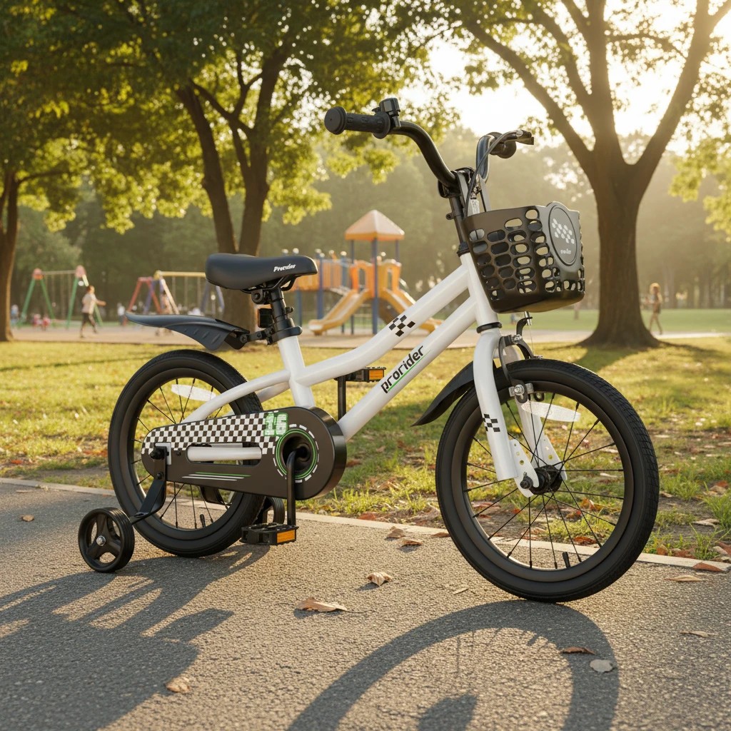 4 Costway 40cm Kids Bike Bicycle w/Training Wheels & Basket & Adjustable Handlebar Seat Beginner, 4 of 4
