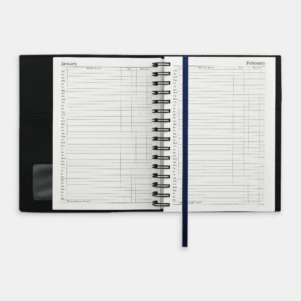 7 Collins Debden Vanessa A5 Day-to-Page Undated Diary Black, 7 of 8