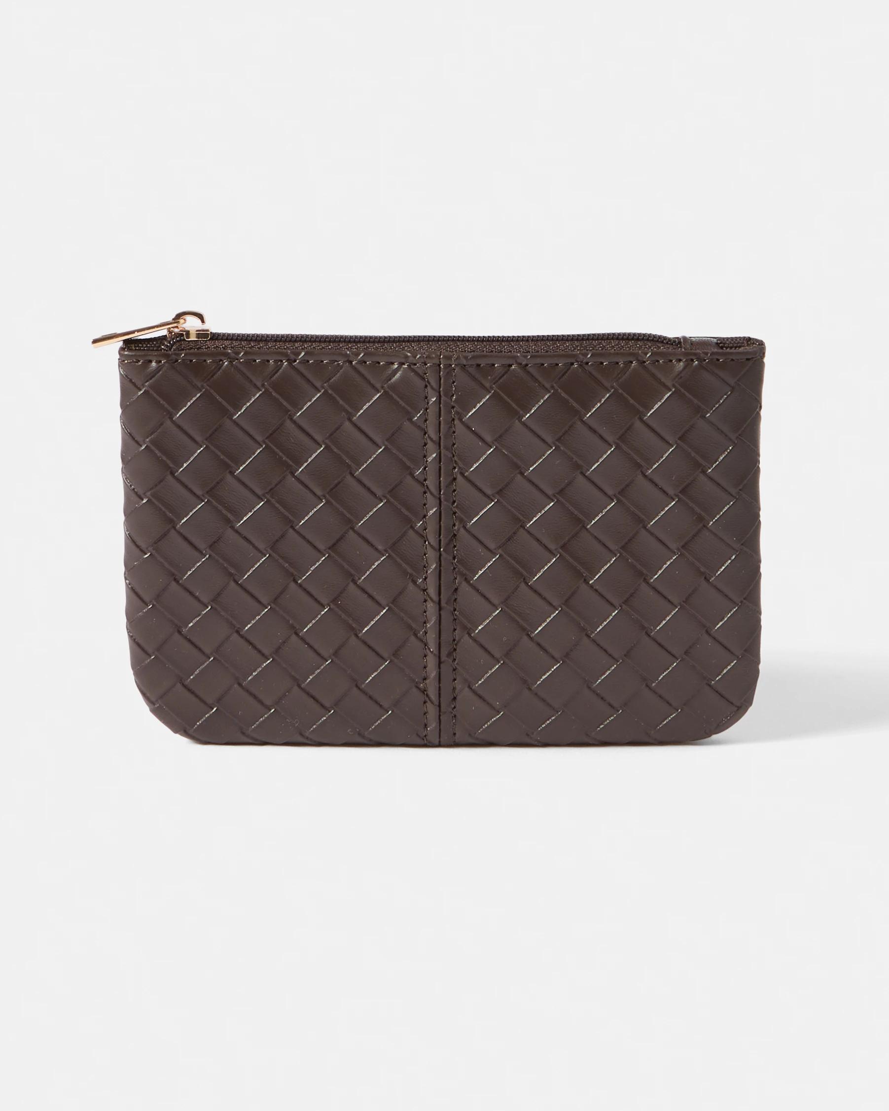 1 Weave Coin Purse Deep Fudge, 1 of 4