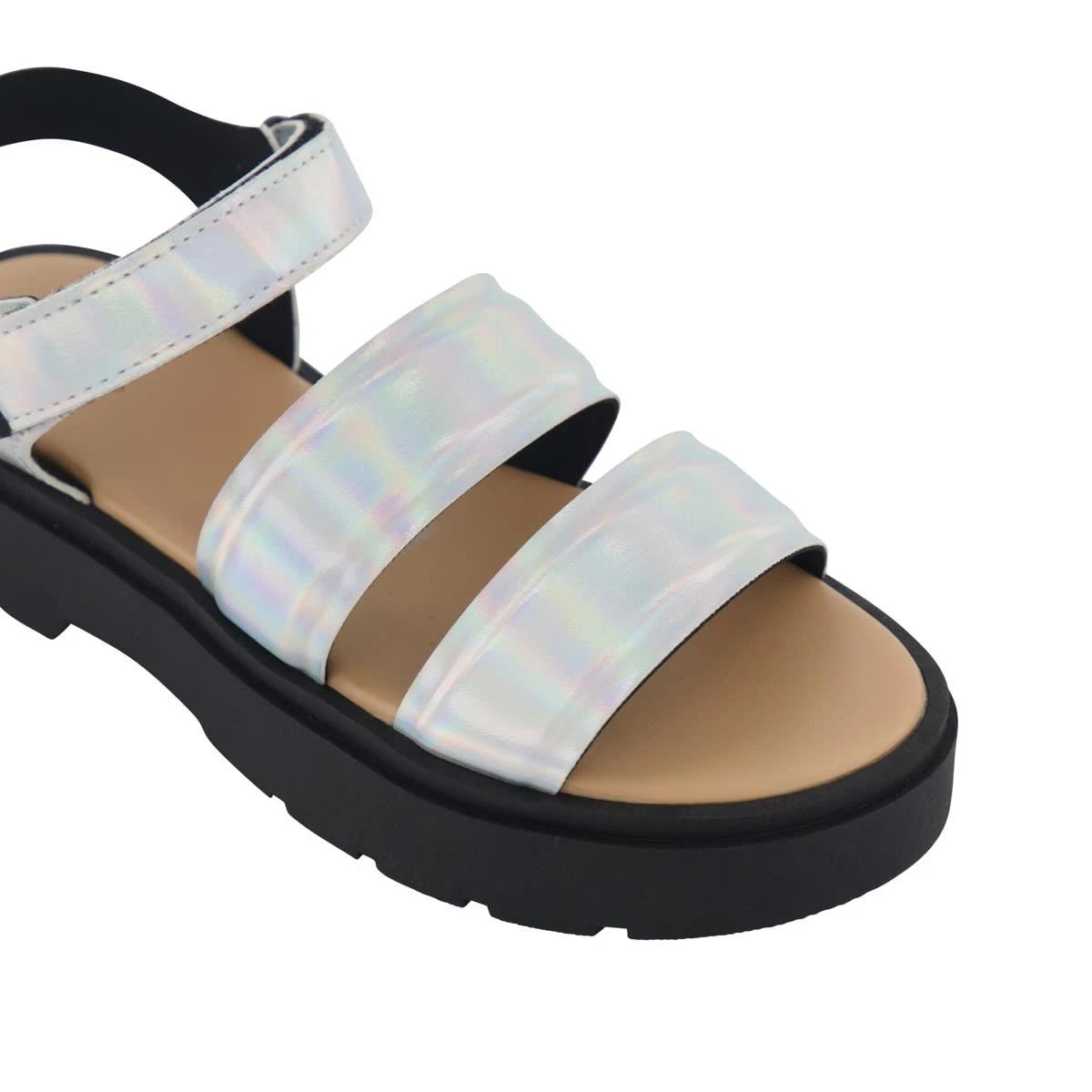 4 Senior Chunky Sandals Irridsilvr, 4 of 4