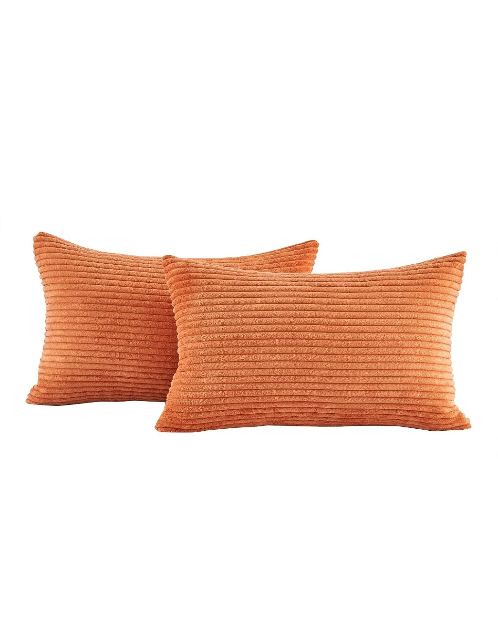 2 Gioia Casa 2-Pack Corduroy Velvet Cushion Covers 30x50cm - Terracotta, 2 of 2