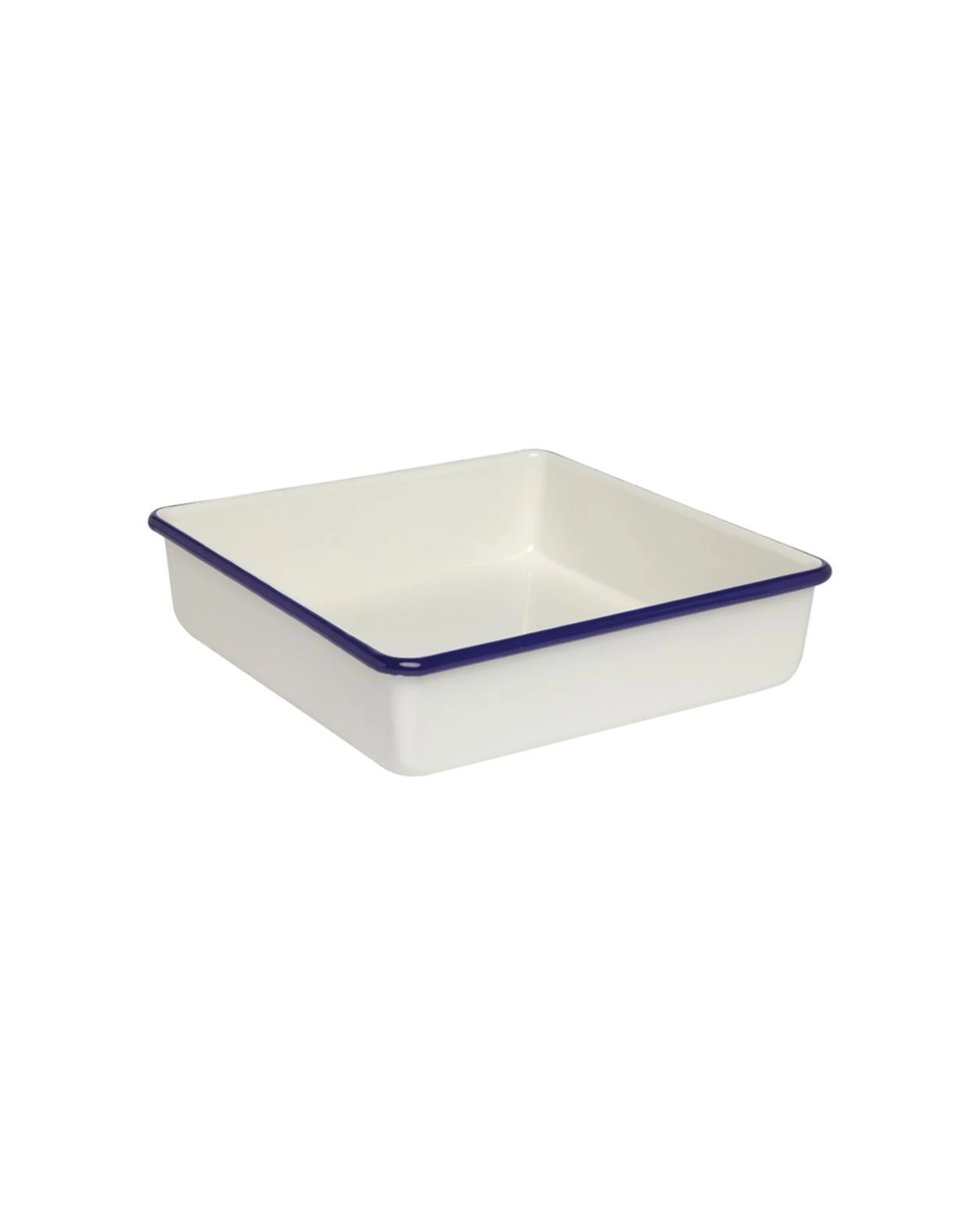 1 Wiltshire Porcelain Enamel Kitchen Brownie Baking Pan 23x5cm - White, 1 of 3