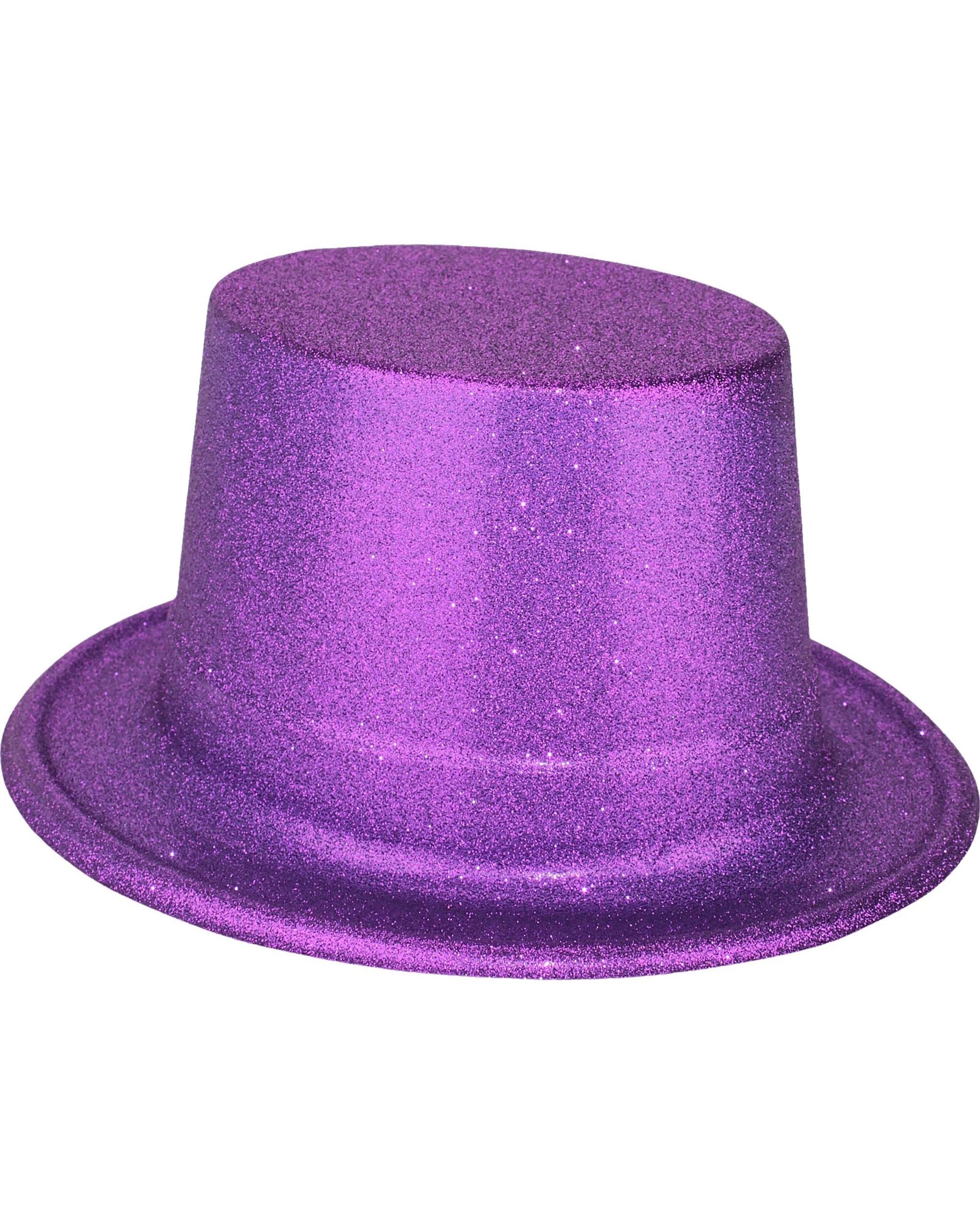 1 JD Party Glitter Top Hat - Purple, 1 of 1