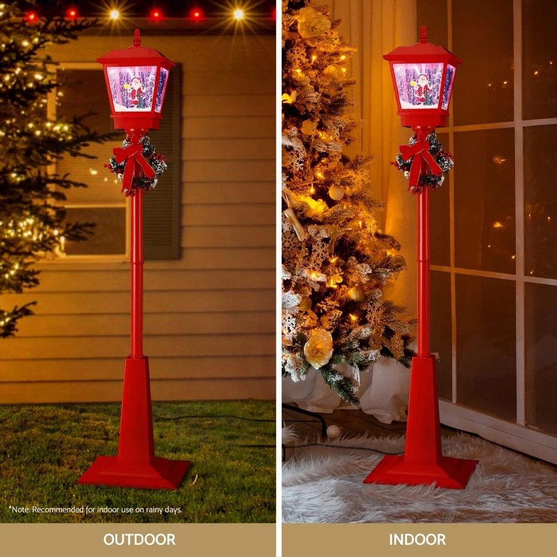 6 Jingle Jollys 1.8m Christmas Lamp Post Lights Led Outdoor Decorations Durable Space Saving Modern Decor Sturdy
 - Red, 6 of 7