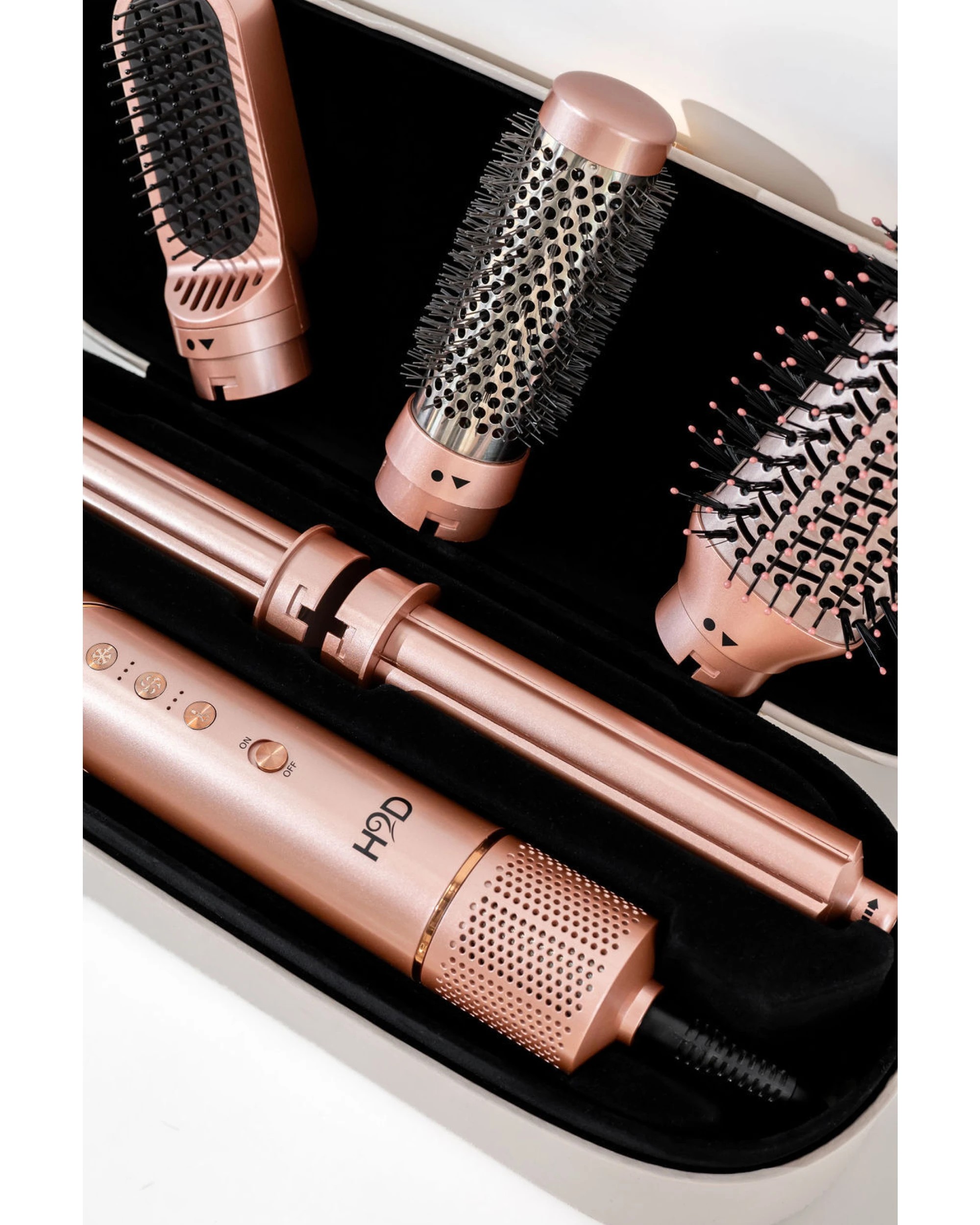 6 H2D 6-in-1 Ultra Styler Hair Styling Tool in Rose Gold, 6 of 10