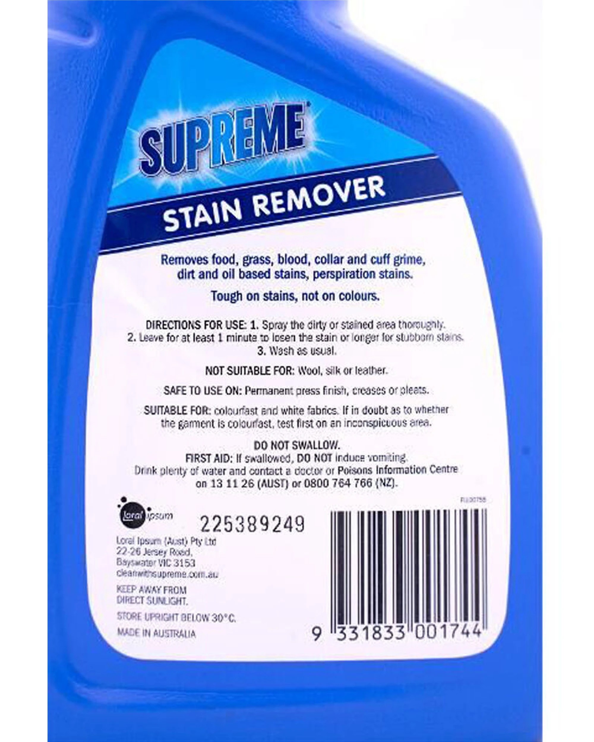 5 Supreme Tough Stain Remover Liquid Spray 6 Pack 750ml - Blue, 5 of 5