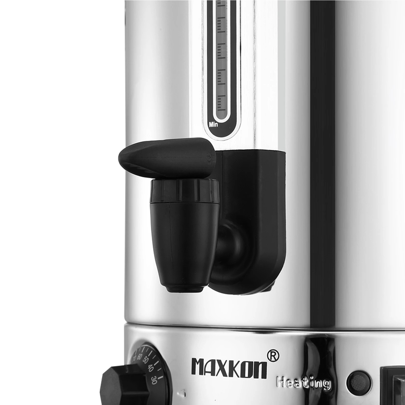 4 Maxkon 28L Stainless Steel Hot Water Urn 2500W Electric Hot Beverage Dispenser with Boil Dry Protection, 4 of 4