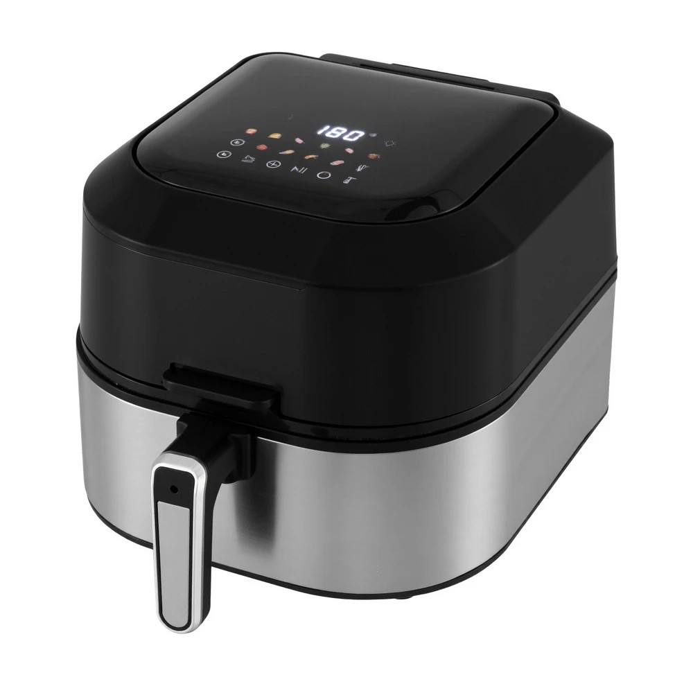 1 Devanti 5.5L Air Fryer & Grill LCD Fryers 1500W - Black, 1 of 6