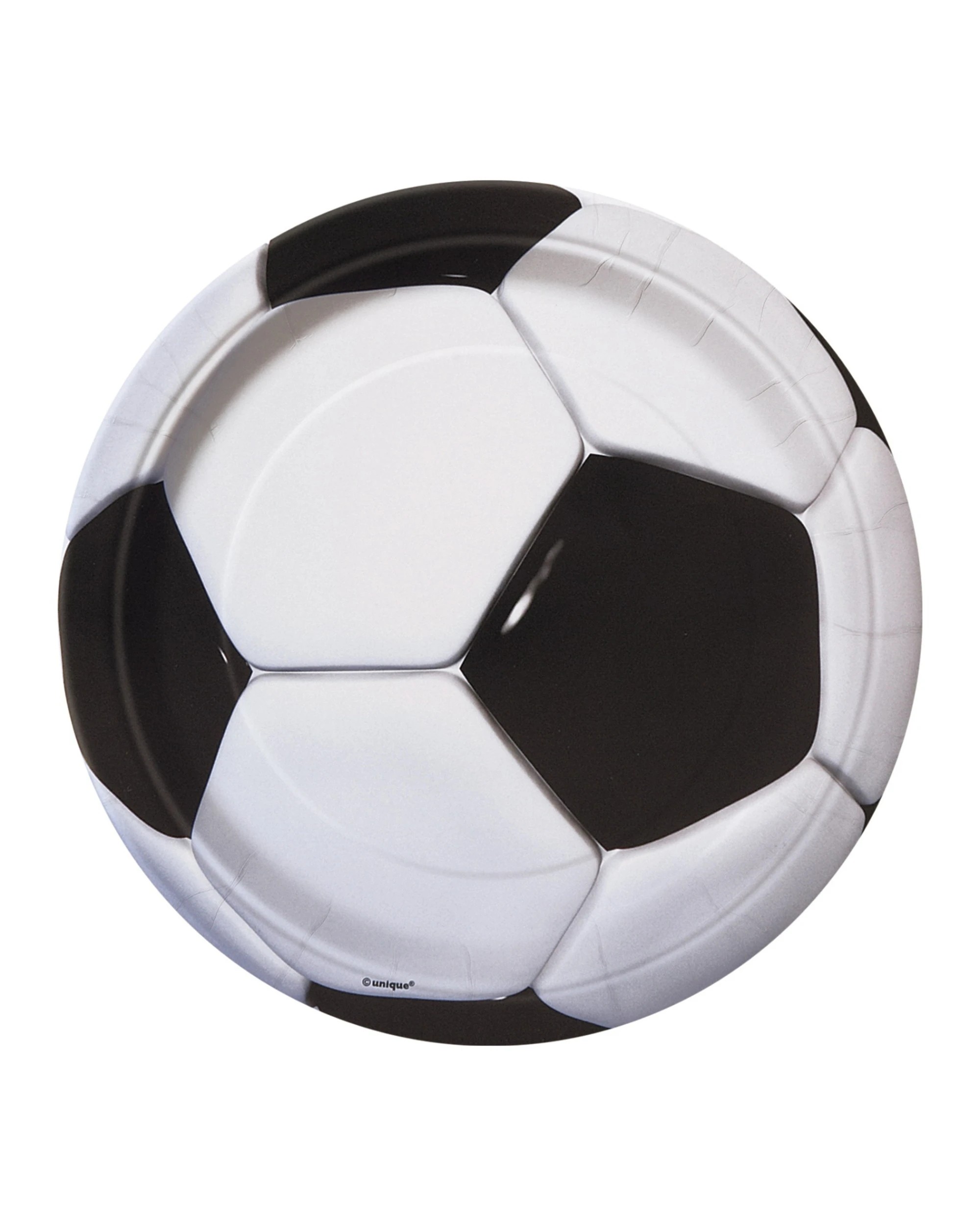 1 Unique Soccer Ball Small Paper Plates Pack of 8, 1 of 1