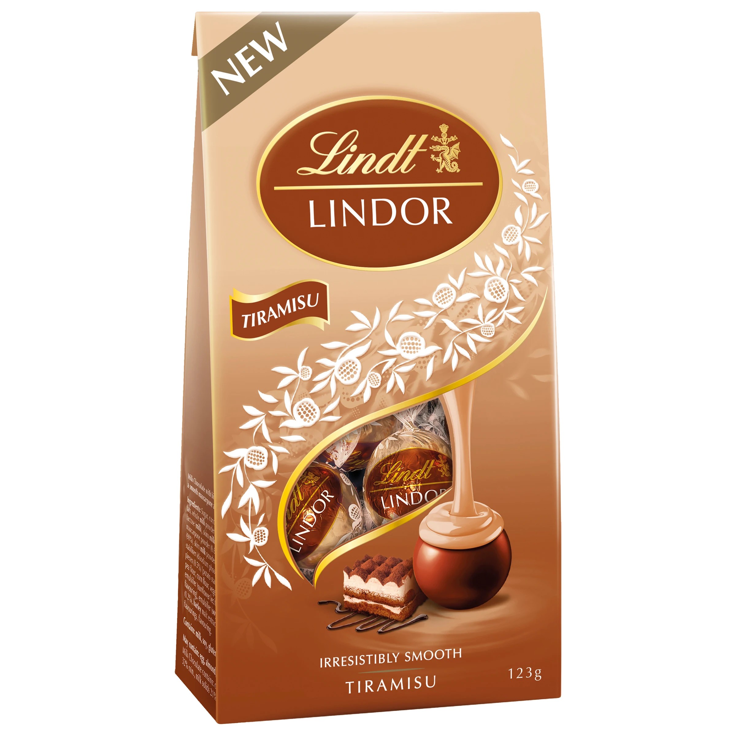 1 Lindt LINDOR Tiramisu Bag 123g, 1 of 10
