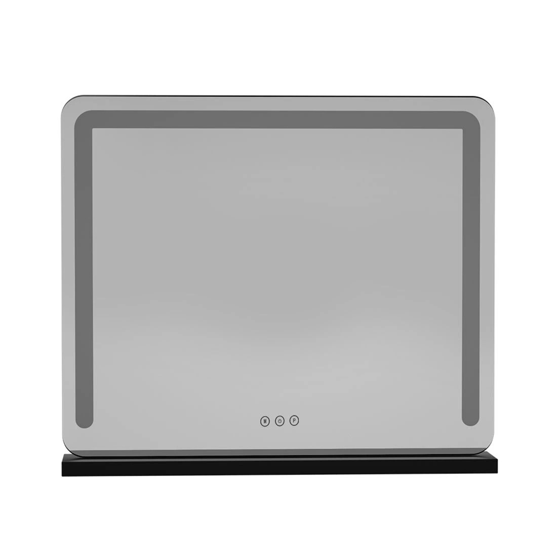 3 Embellir Makeup Mirror 60x50cm Hollywood Vanity with LED Light Tabletop - Black, 3 of 6