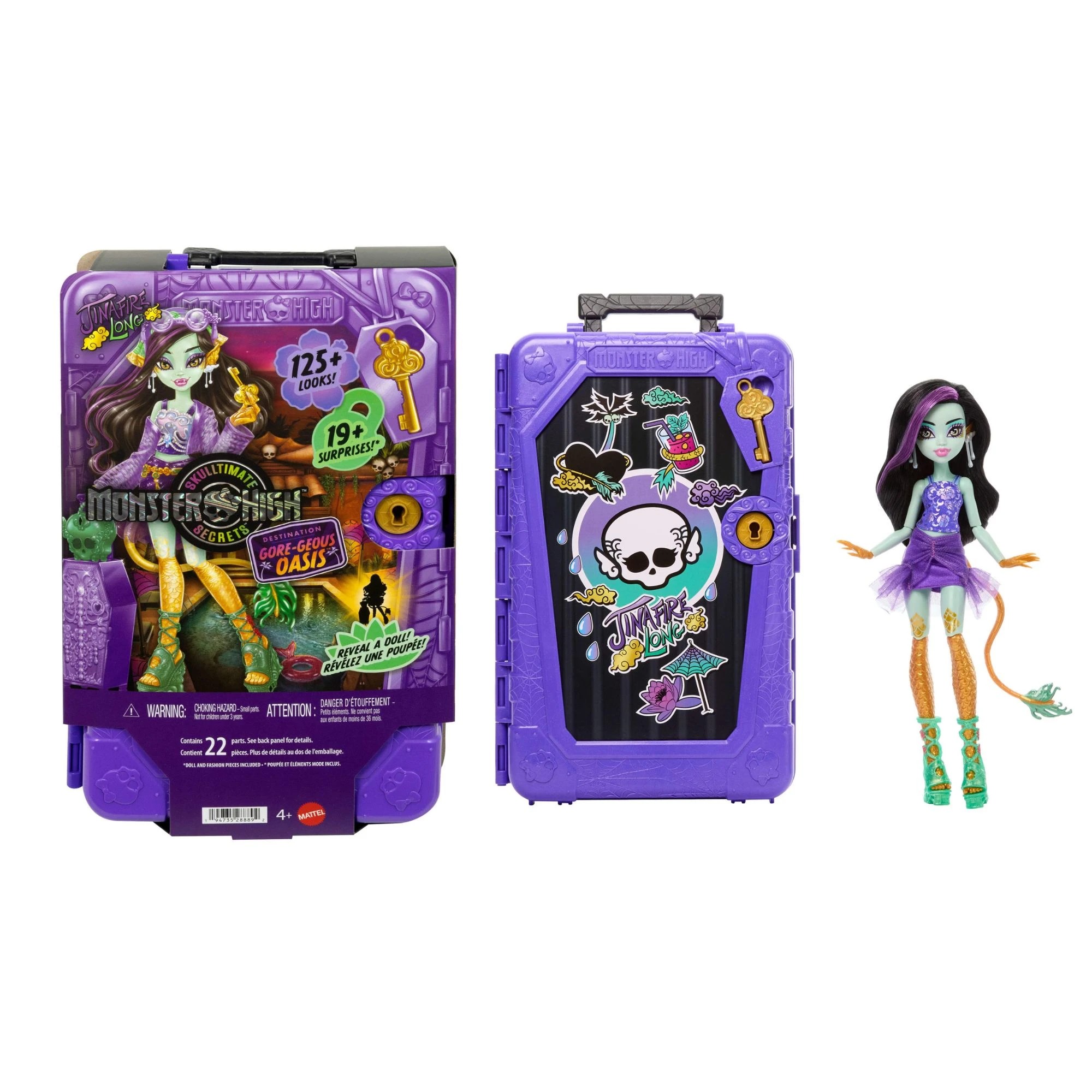 1 Monster High Skulltimate Secrets Gore-geous Oasis Jinafare Playset, 1 of 5