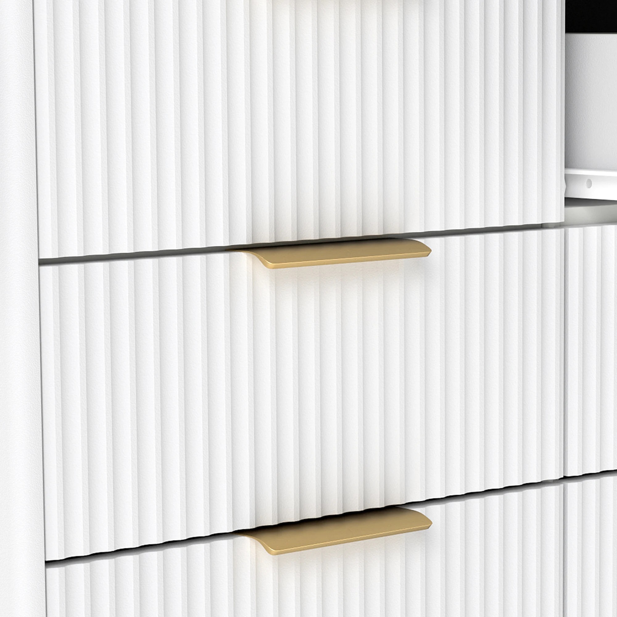 6 Levede Dressing Table LED Mirror Jewellery Cabinet Makeup Storage 8 Drawers - White, 6 of 9