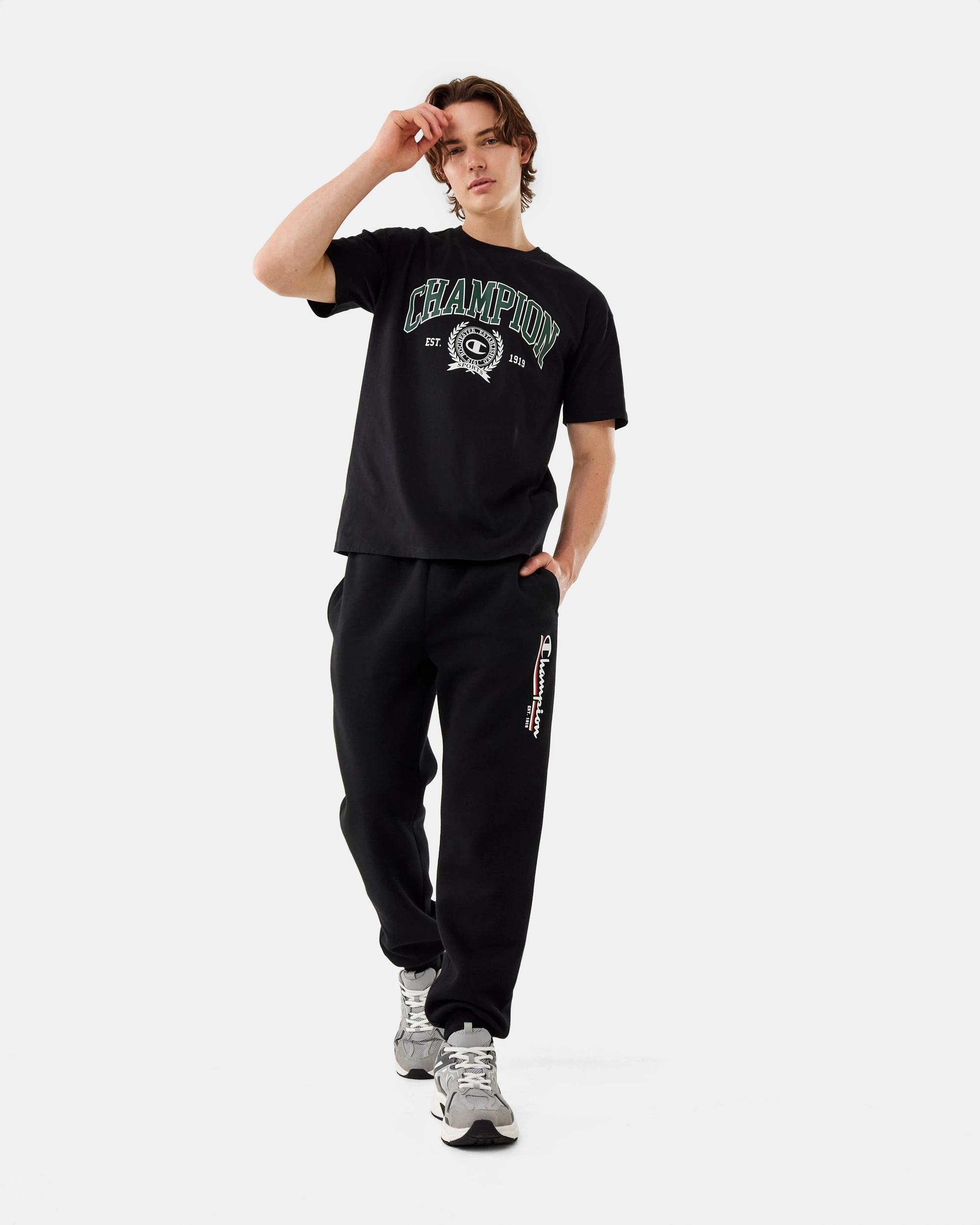 2 Champion Script Mens Joggers Black, 2 of 9