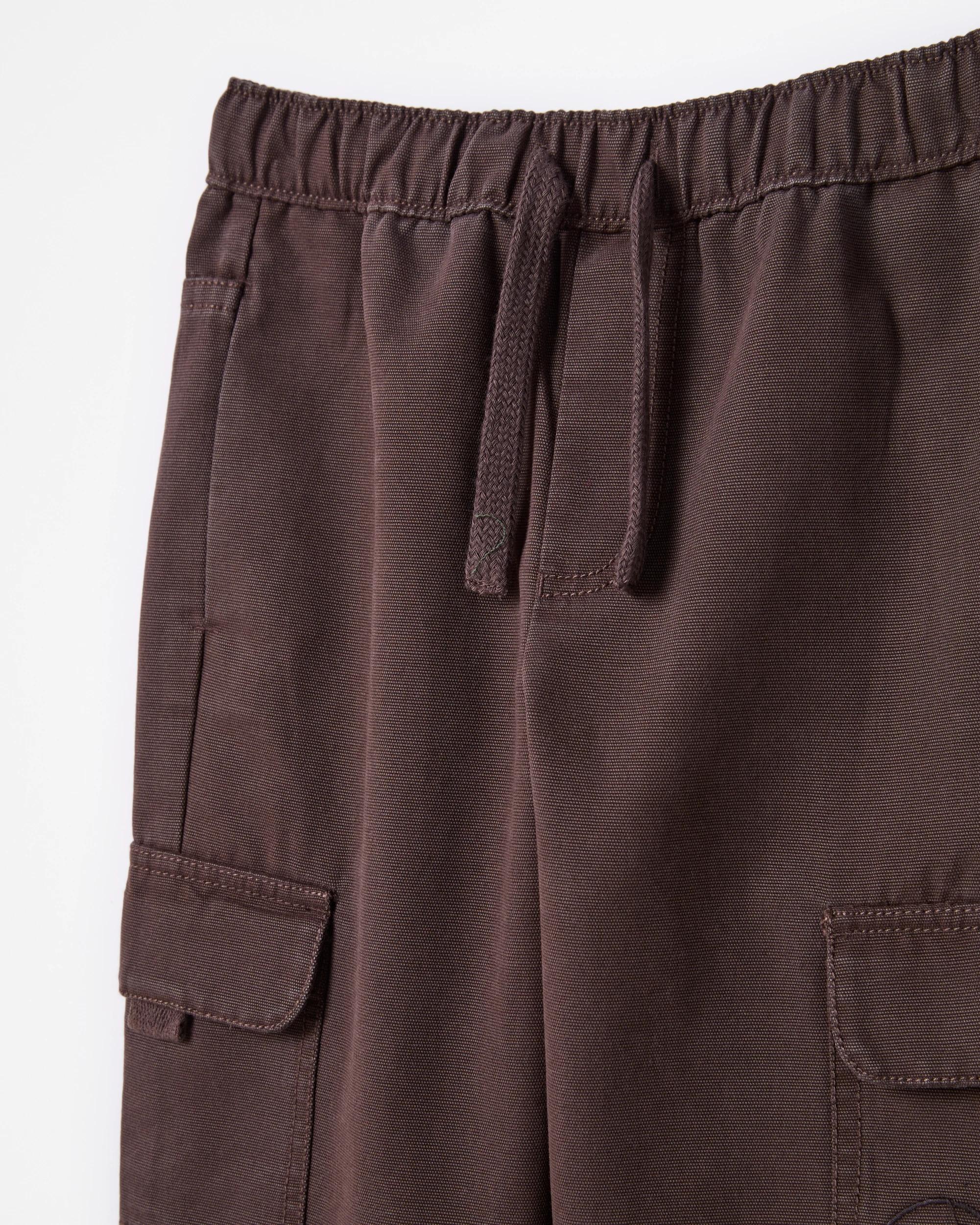3 Target Kids Australian Cotton Blend Elastic Waistband Cargo Pants BROWN, 3 of 6