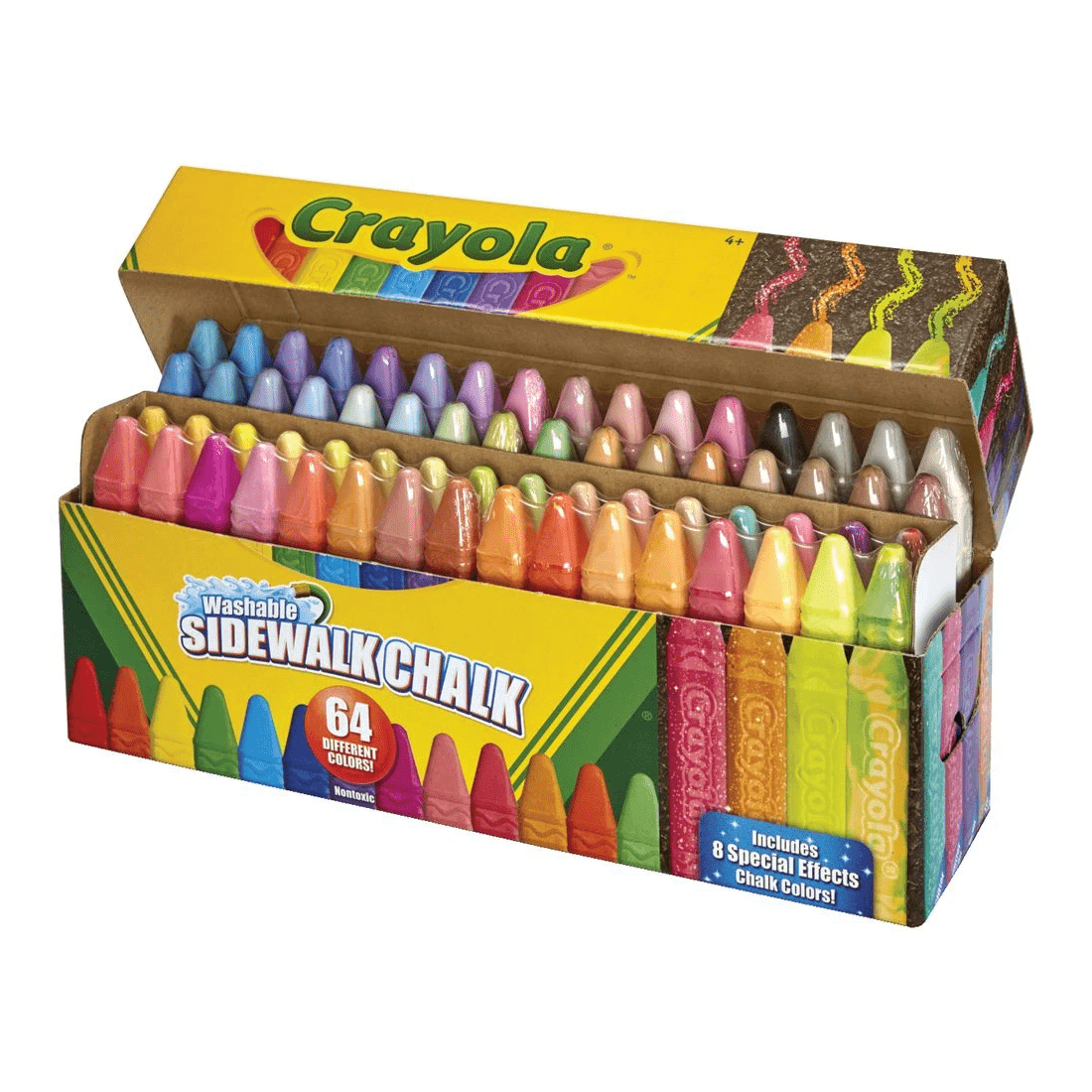 2 Crayola Washable Sidewalk Chalk 64 Pack, 2 of 4
