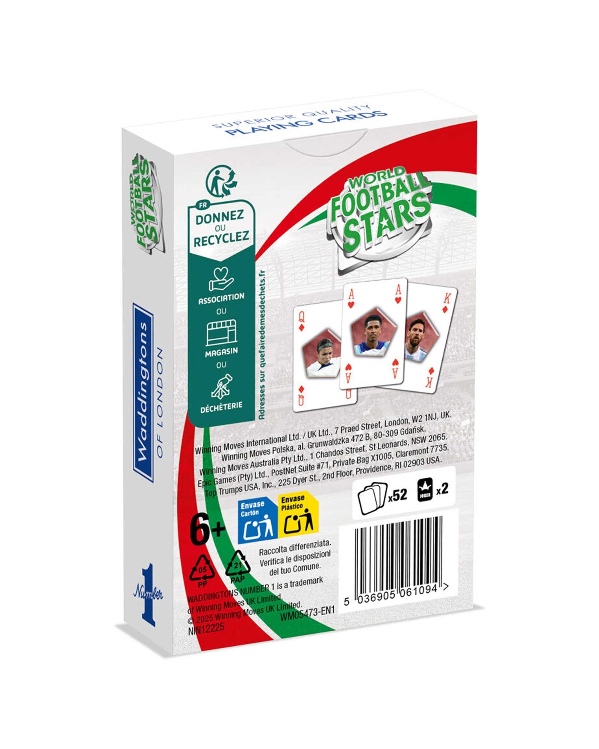 1 Waddingtons World Football Stars Playing Cards, 1 of 5