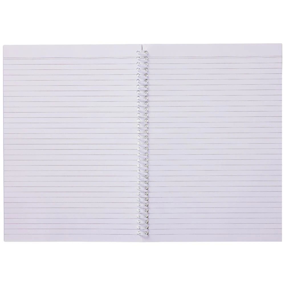 3 J.Burrows A4 Spiral Notebook Purple 120 Page, 3 of 3