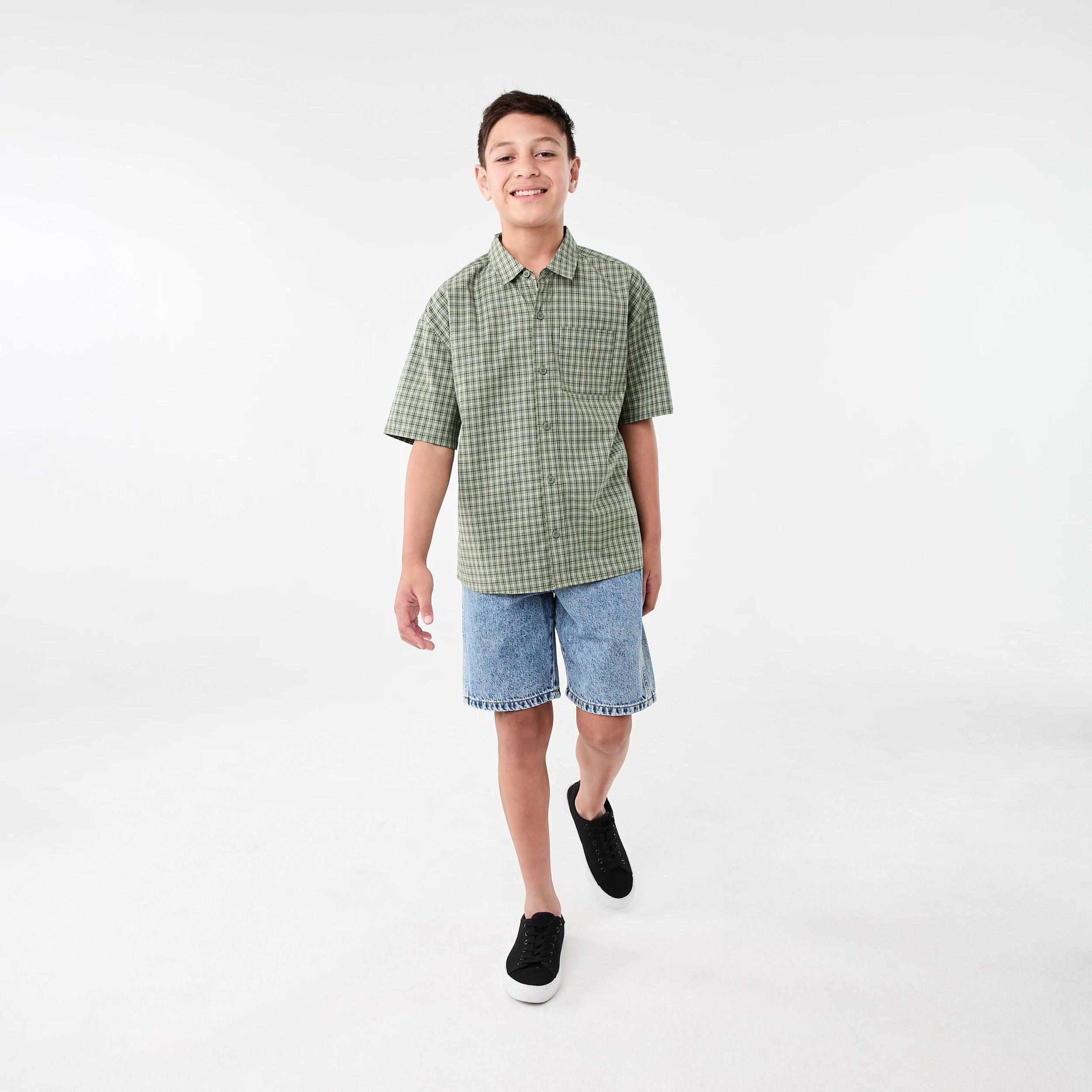 6 Short Sleeve Check Shirt Khacheck, 6 of 7