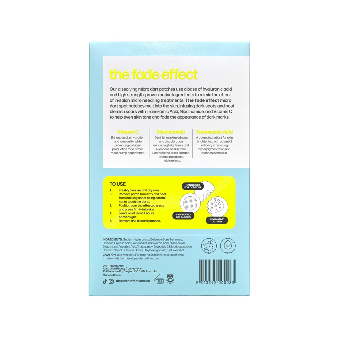 3 The Patch Effect 9 Piece The Fade Effect Dissolving Micro Dart Patches - Vitamin C, Niacinamide and Hyaluronic Acid, 3 of 3