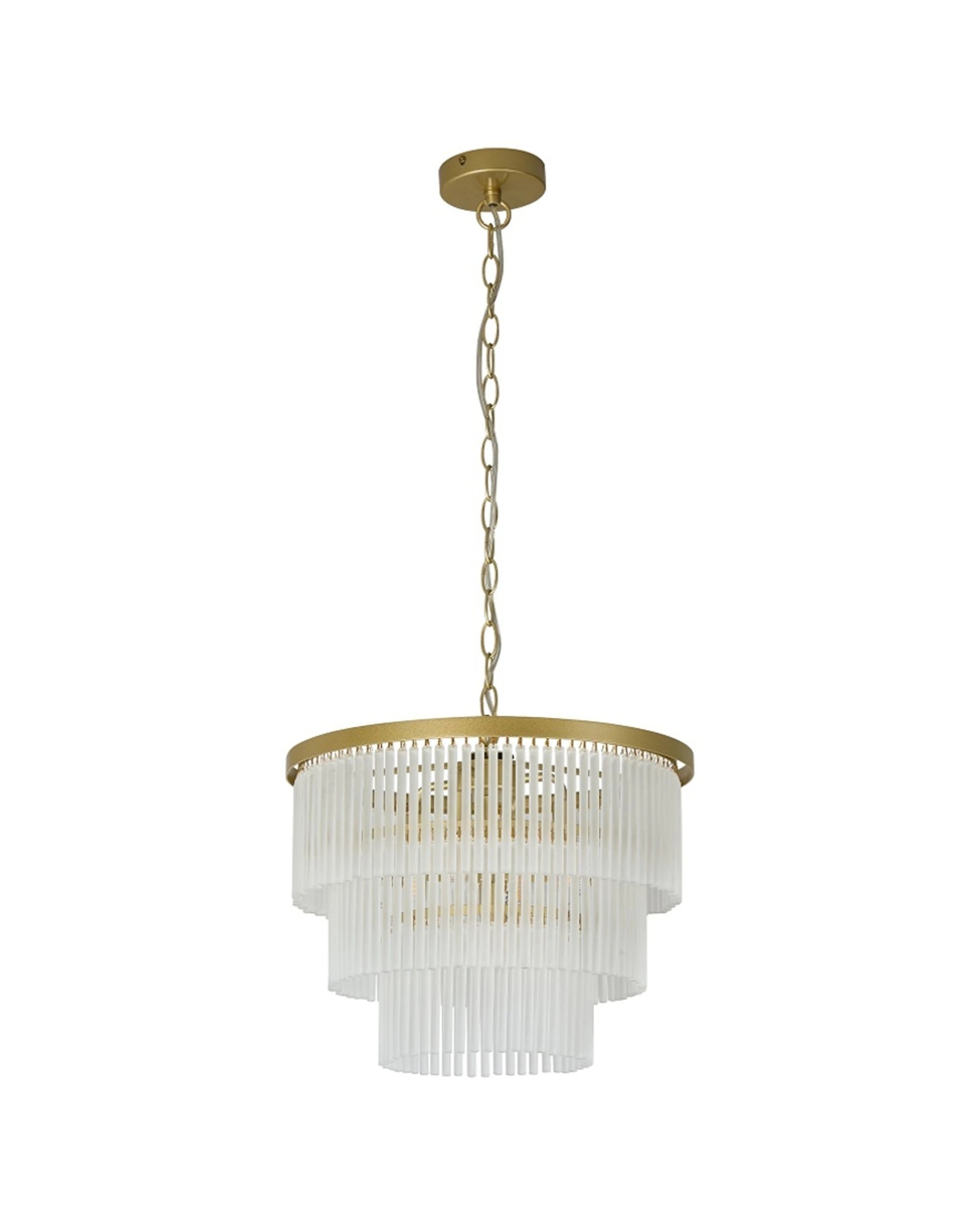 Lexi Lighting Greer 4 Lights Chandelier Light Frosted Glass 40W - Gold ...