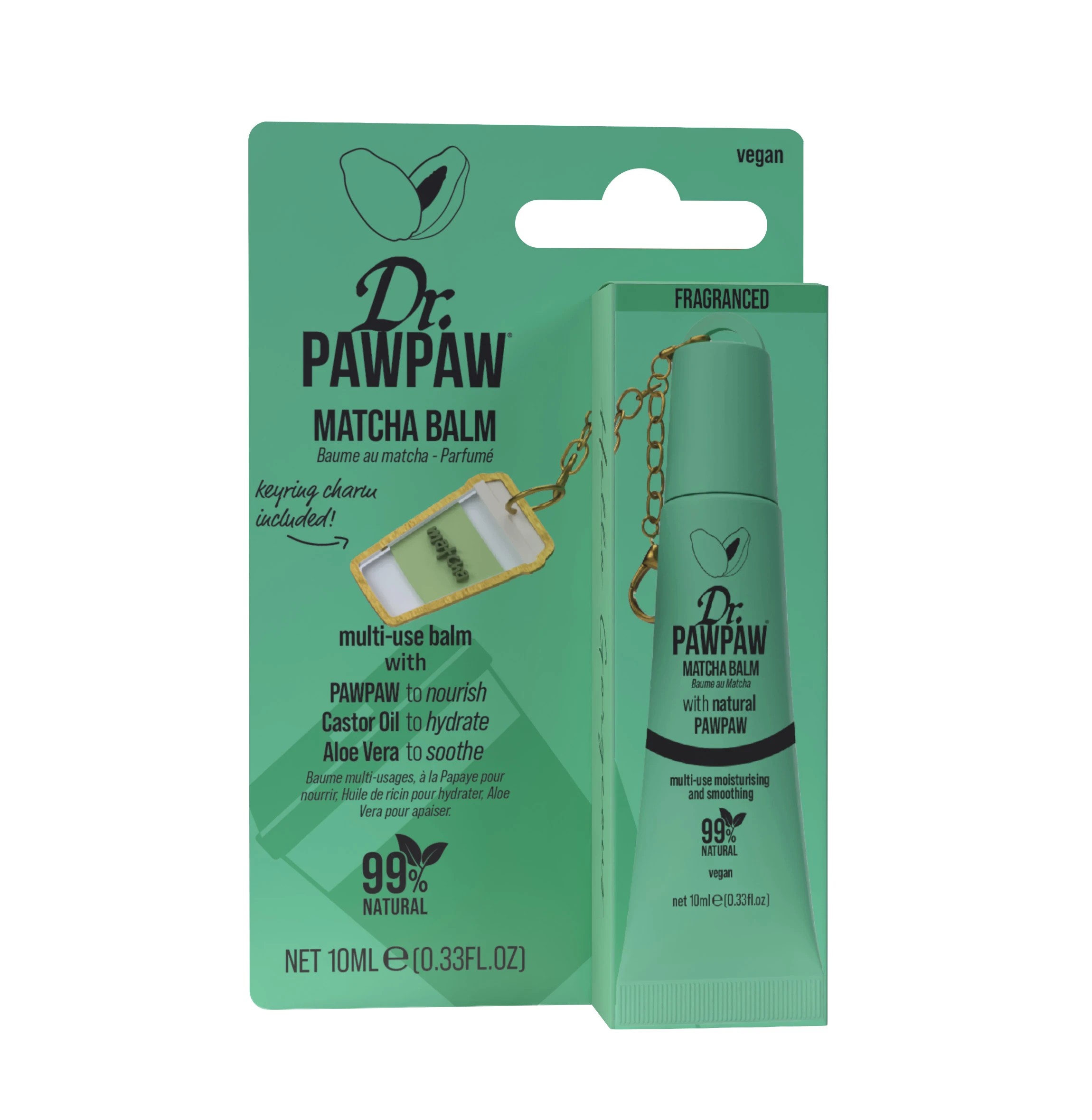 1 Dr. PAWPAW Multiuse Balm 10ml - Matcha, 1 of 3