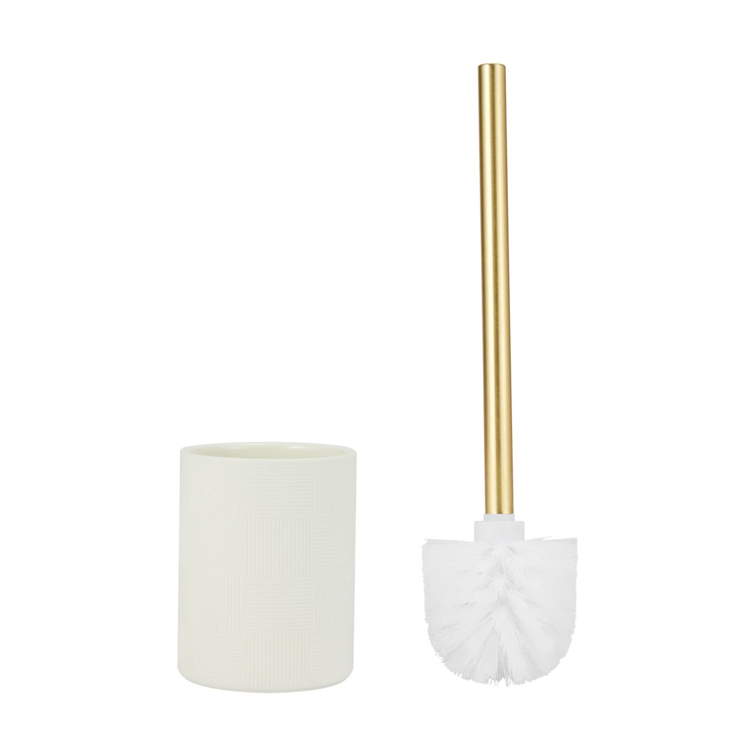2 Check Toilet Brush - White, 2 of 6
