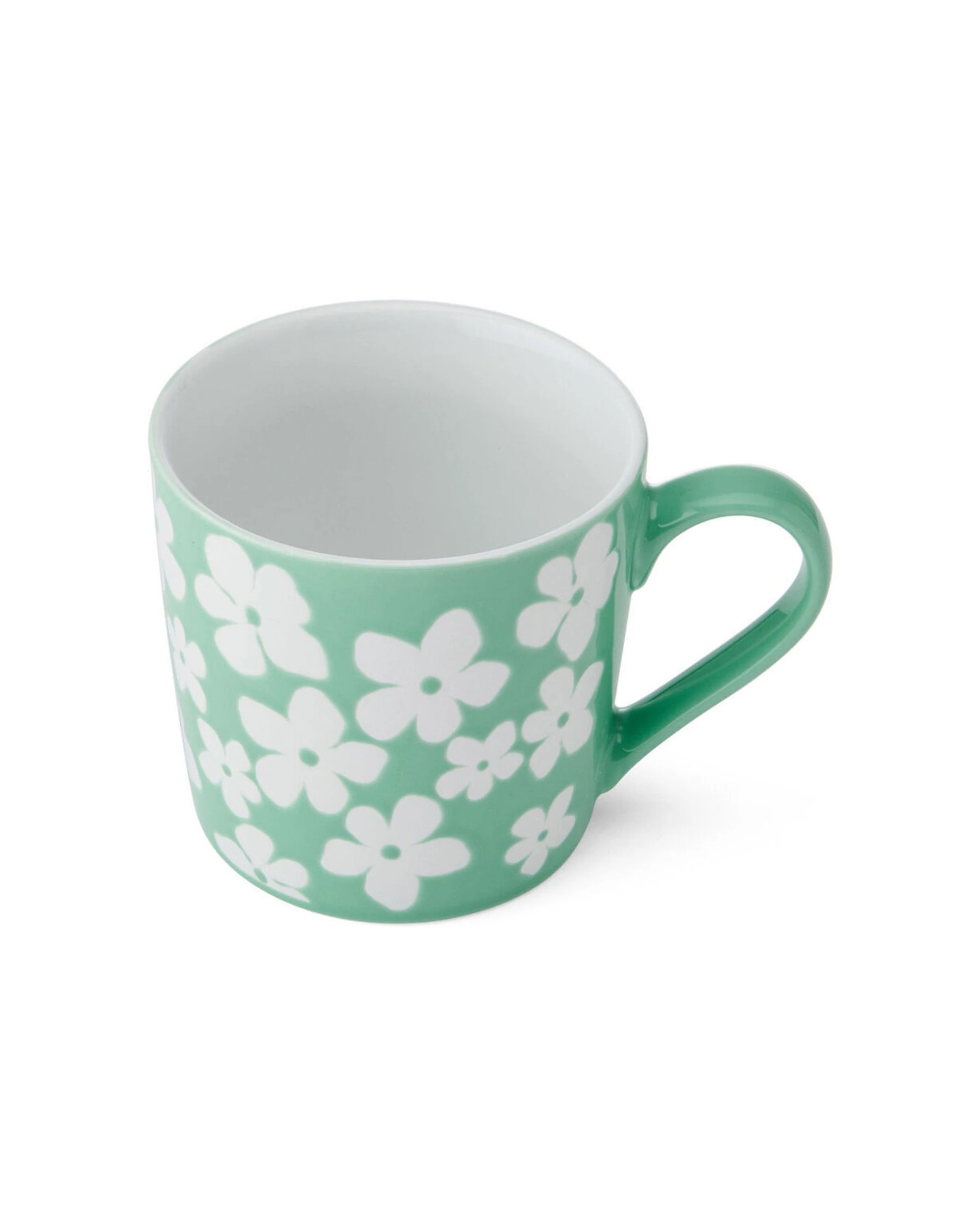 2 Mikasa 4PK Wax Resist Flower Coffee Mug Cup 360ml - Green, 2 of 8