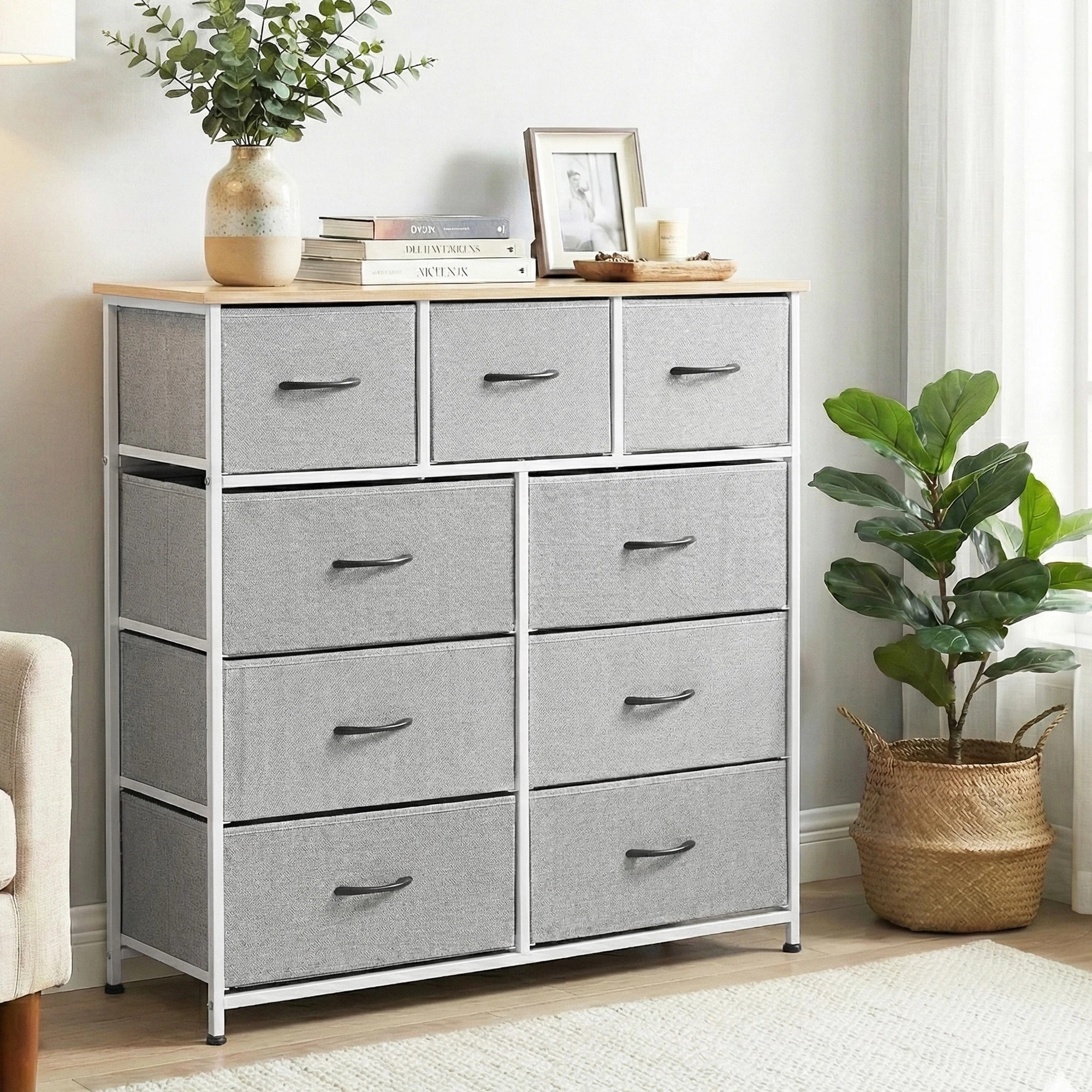 5 Artiss Chest of 9 Drawers Storage Dresser Tallboy - Multi, 5 of 5