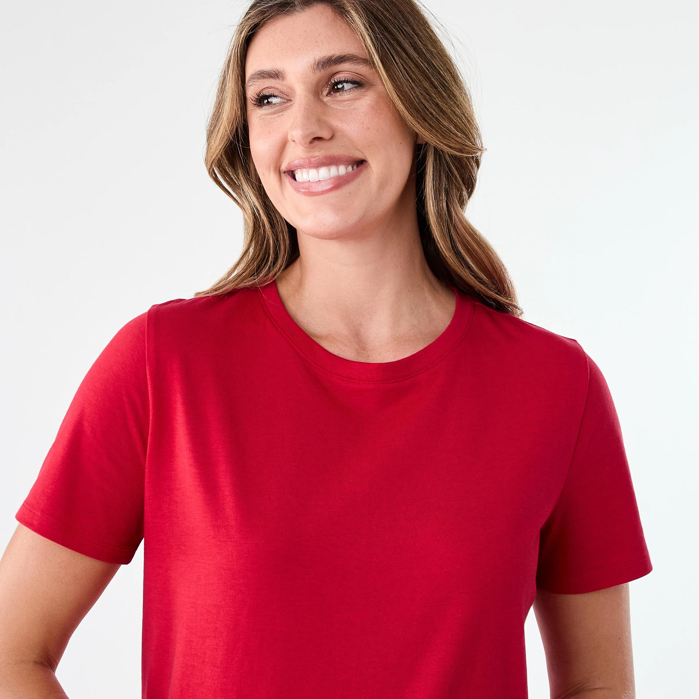 4 Short Sleeve Australian Cotton T-shirt Strawberry, 4 of 5