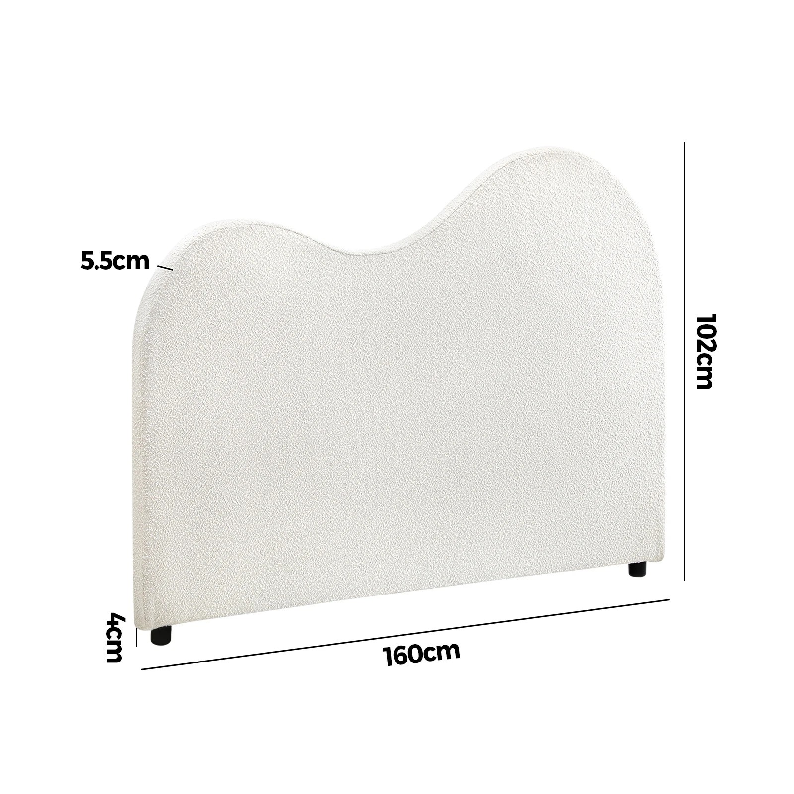 10 Oikiture Bed Head Queen Size Headboard Bedhead
 - White, 10 of 10