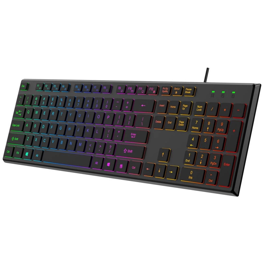4 Qudo Silent RGB Wired Keyboard, 4 of 7