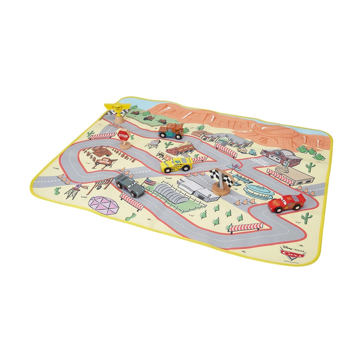 2 8 Piece Disney Pixar Cars Wooden Playmat Set, 2 of 10