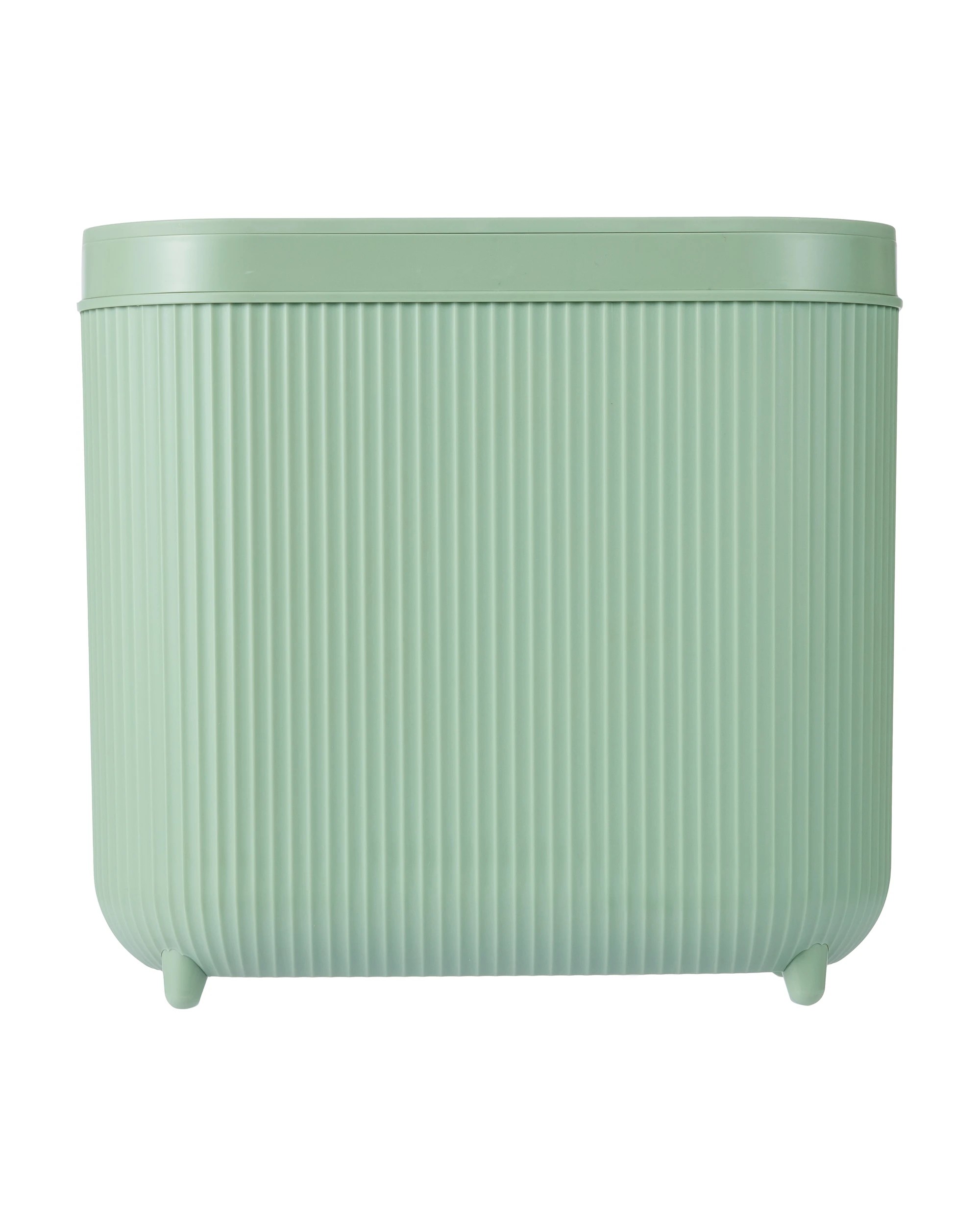 2 8L Push Top Bin - Sage, 2 of 7