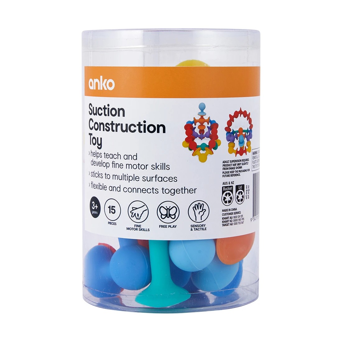4 15 Piece Suction Construction Toy, 4 of 5