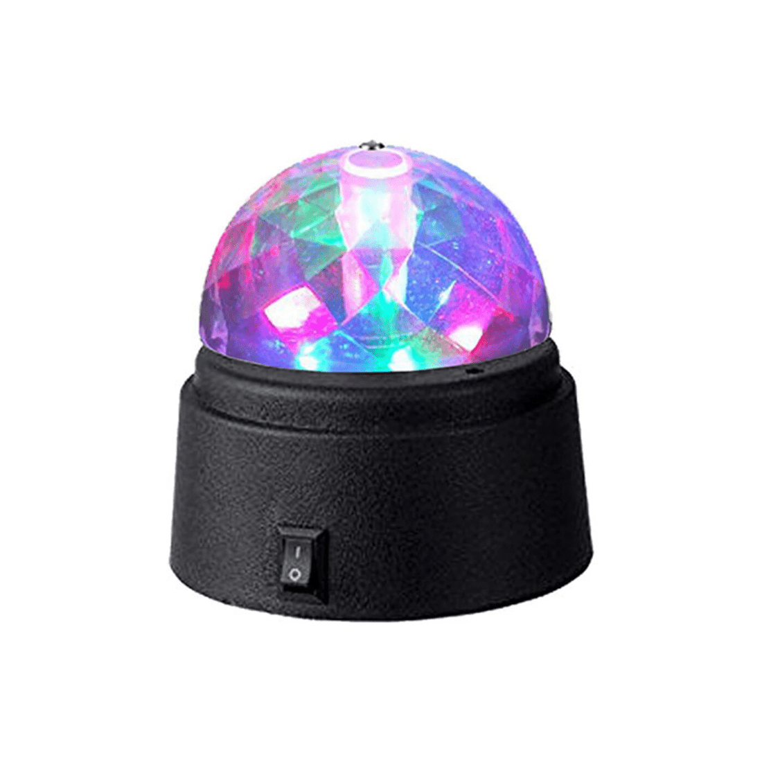 1 Sansai Battery Powered Mini Led Party Disco Light Spinning/rotating Indoor 9cm
 - Multi, 1 of 2