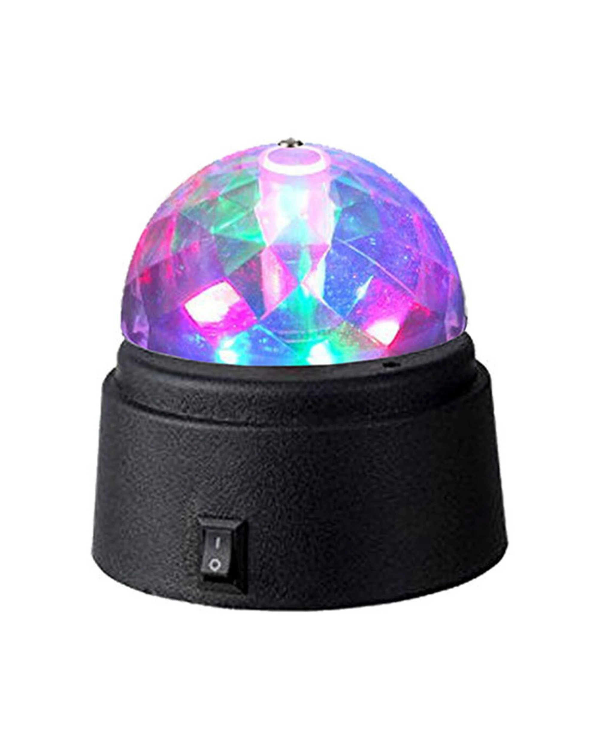 1 Sansai Battery Powered Mini Led Party Disco Light Spinning/rotating Indoor 9cm
 - Multi, 1 of 2
