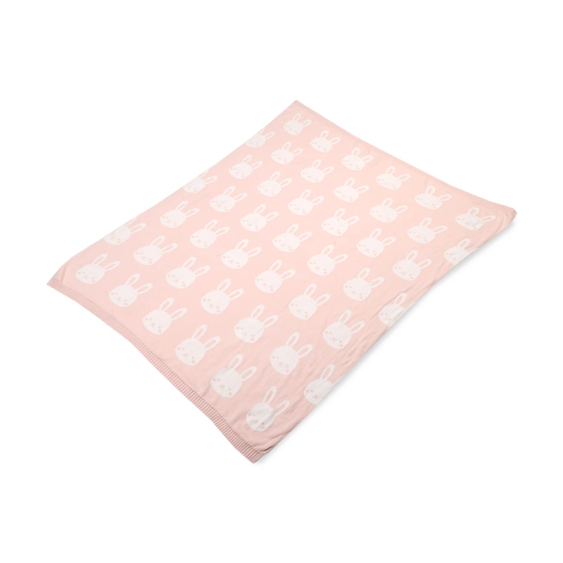 2 Jacquard Cotton Blanket - Bunny, 2 of 6