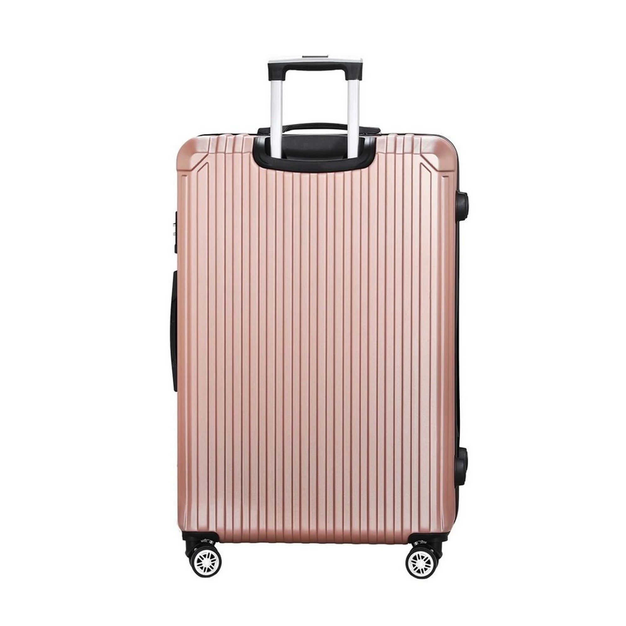 2 Wanderlite 28" Luggage Travel Suitcase Set TSA Carry On Hard Case Rose - Orange, 2 of 6