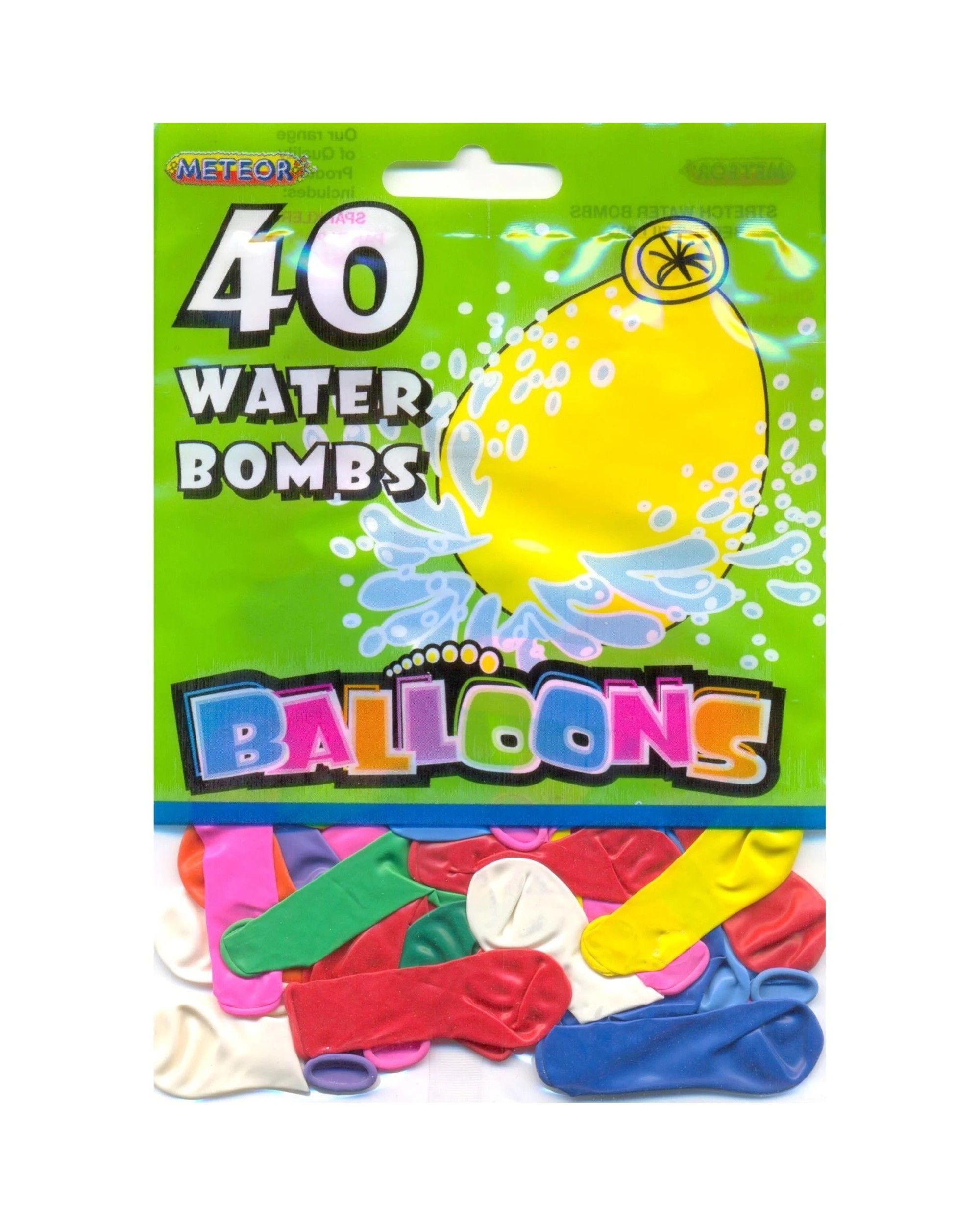1 Unique Water Bomb Balloons Pack of 40 - Multi, 1 of 1