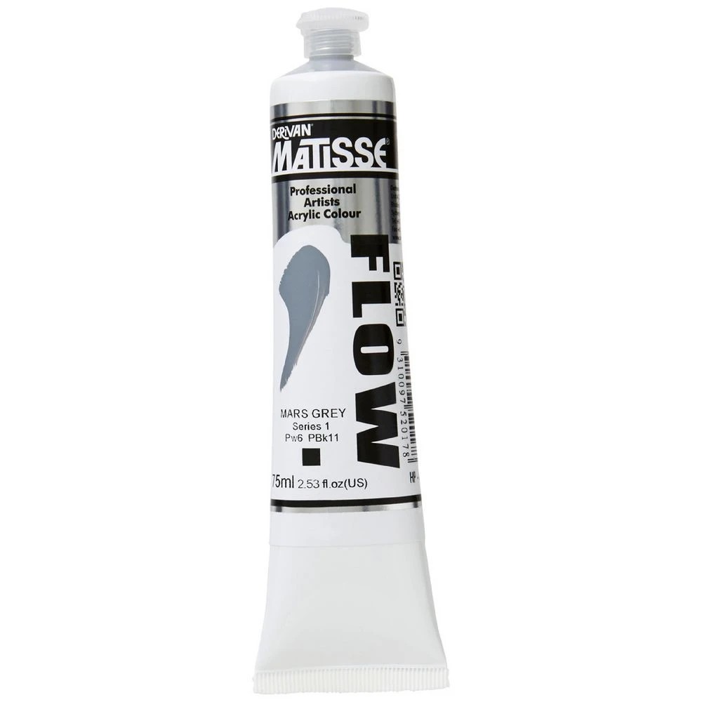 1 Derivan Matisse Flow Paint 75mL Mars Grey S1, 1 of 2