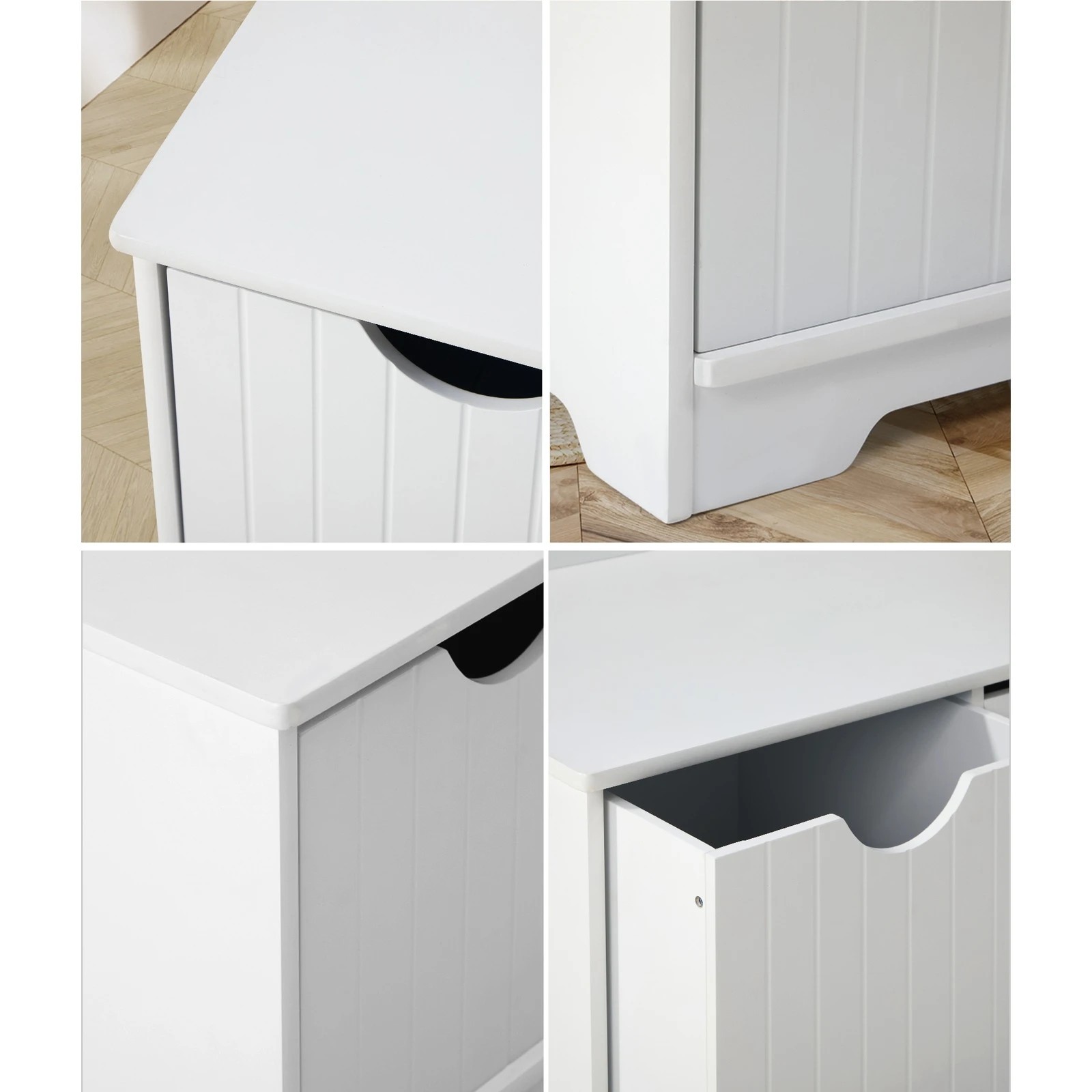 5 Oikiture Kids Toy Box Chest Storage Box Children Room Organiser Seating Bench
 - White, 5 of 10