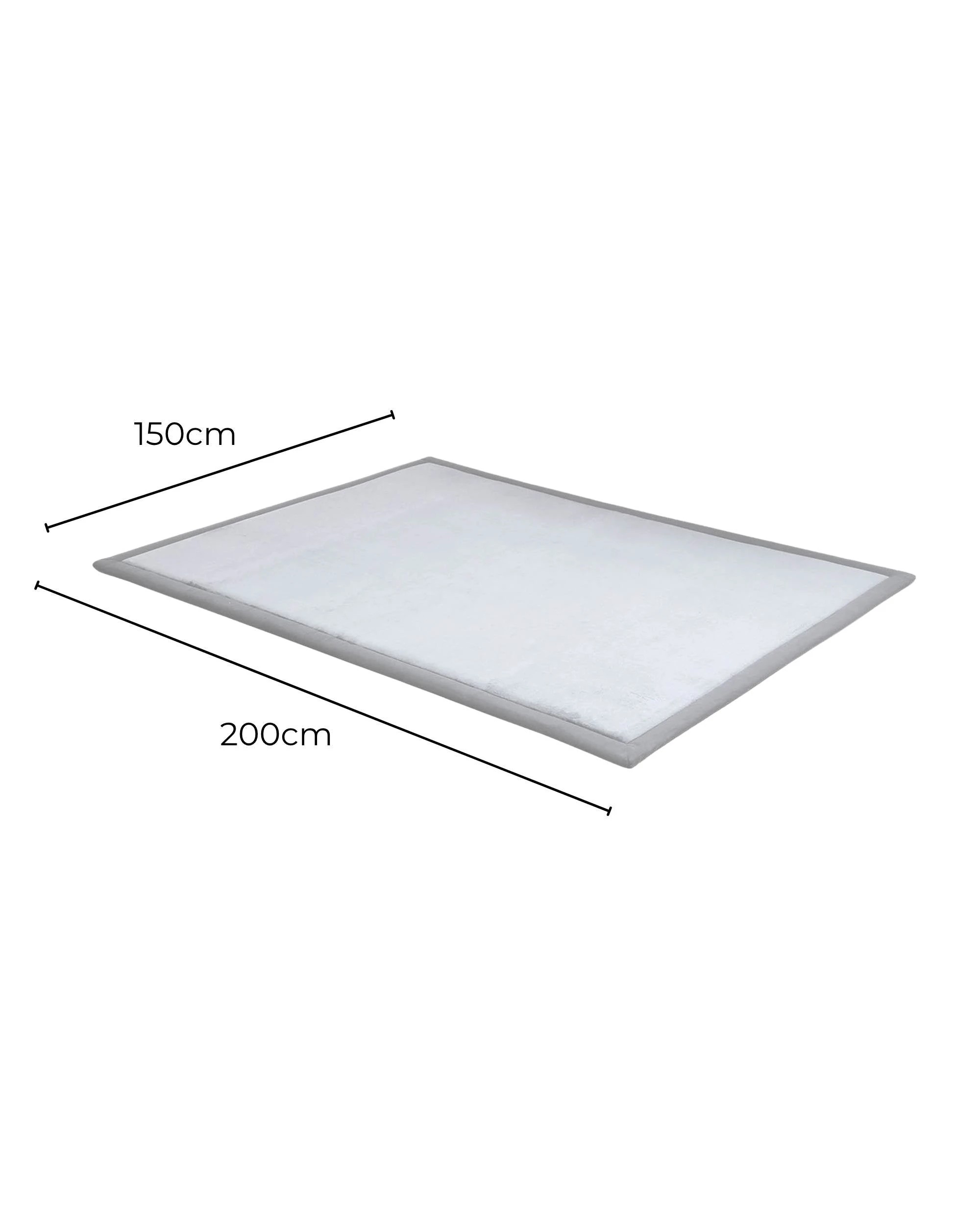 4 Kitchee Foam Floor Mat 150x200cm - Padded Thick Soft Tatami Style Rug Grey, 4 of 4