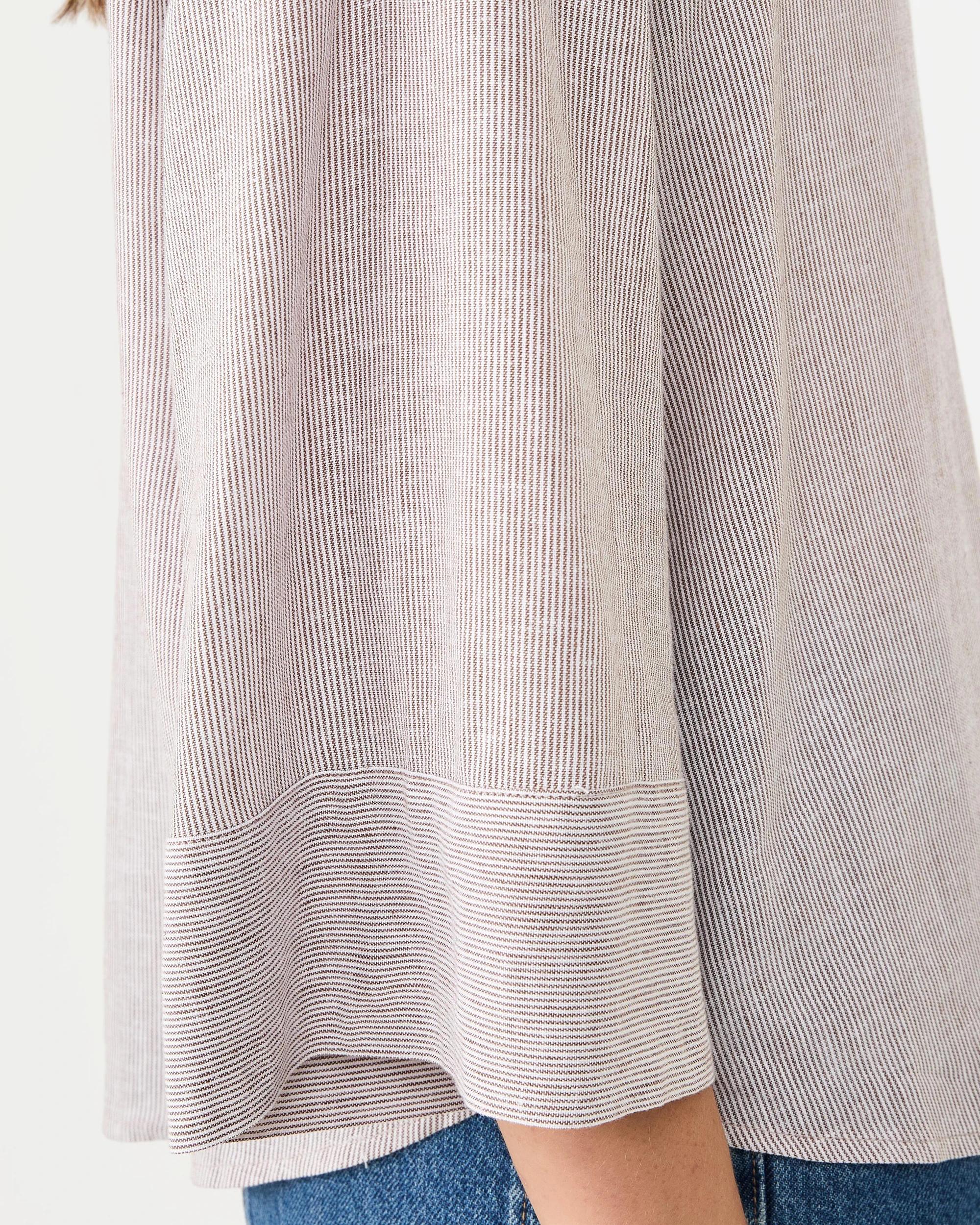 8 Long Sleeve V-Neck Dolman Shirt Strp Coco, 8 of 8