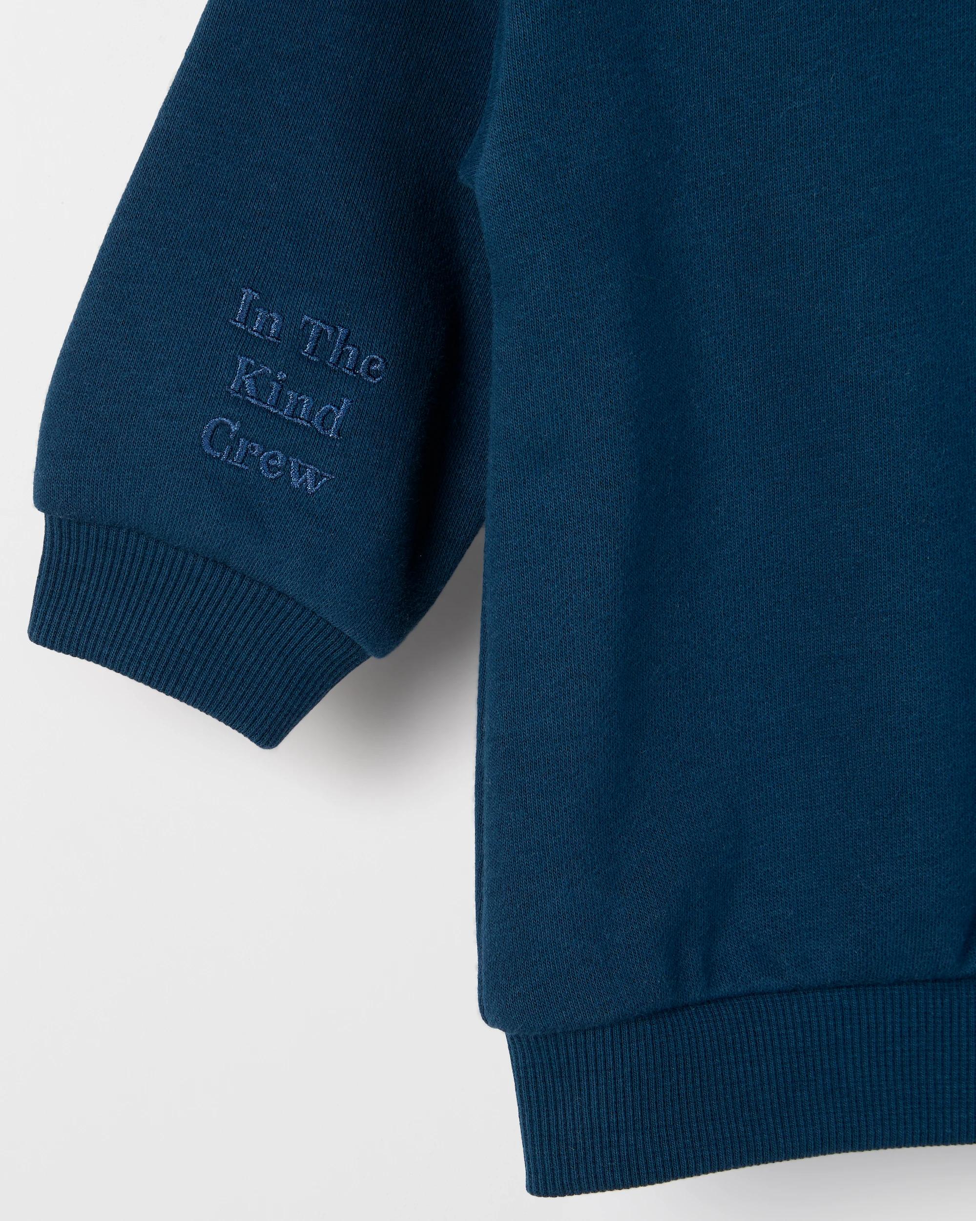 4 Target Baby Baby Australian Cotton Blend Fleece Plain Jumper MOONLIT OCEAN, 4 of 4