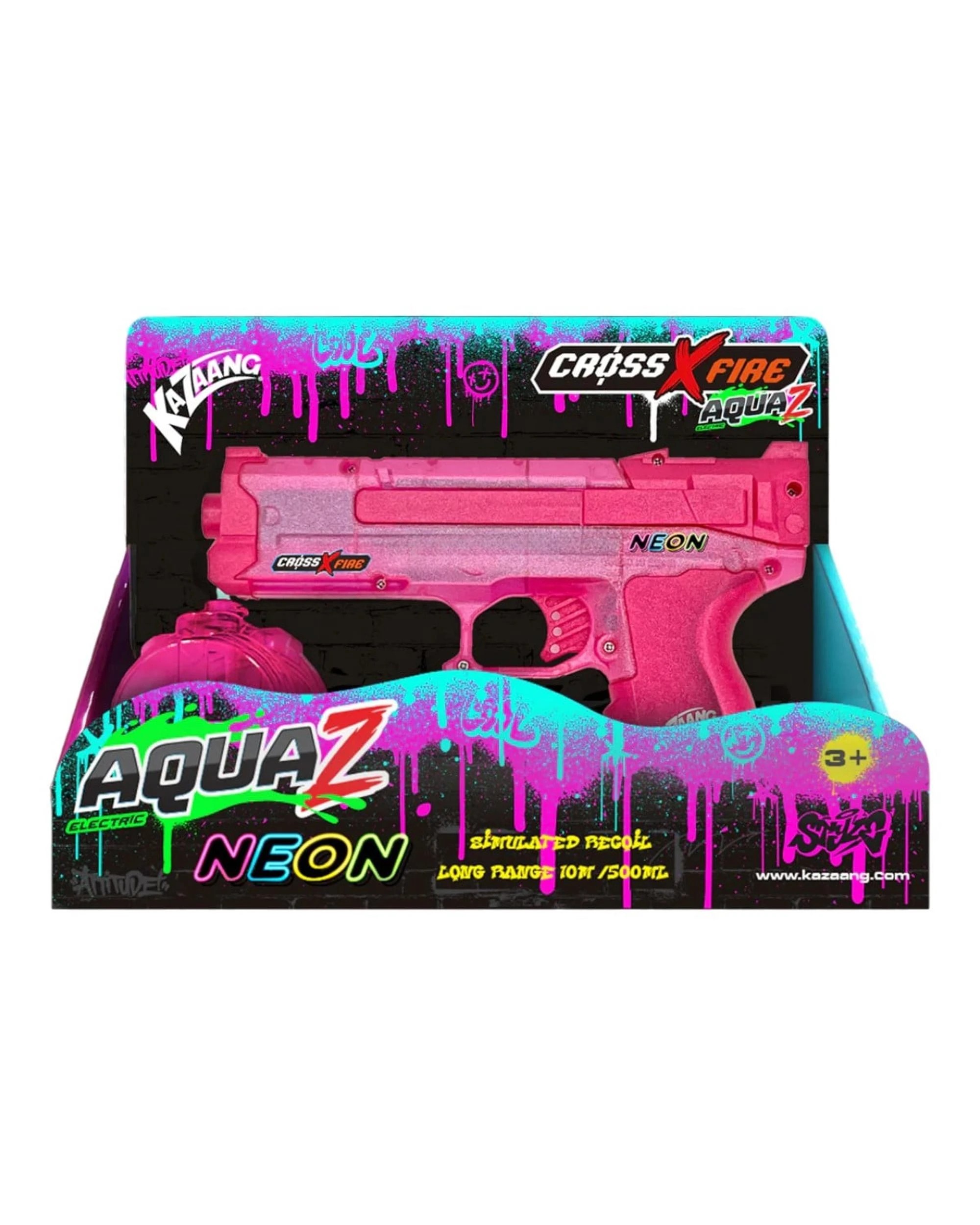 2 Kazaang CrossXFire AquaZ Electric Neon Pink Water Gun, 2 of 3