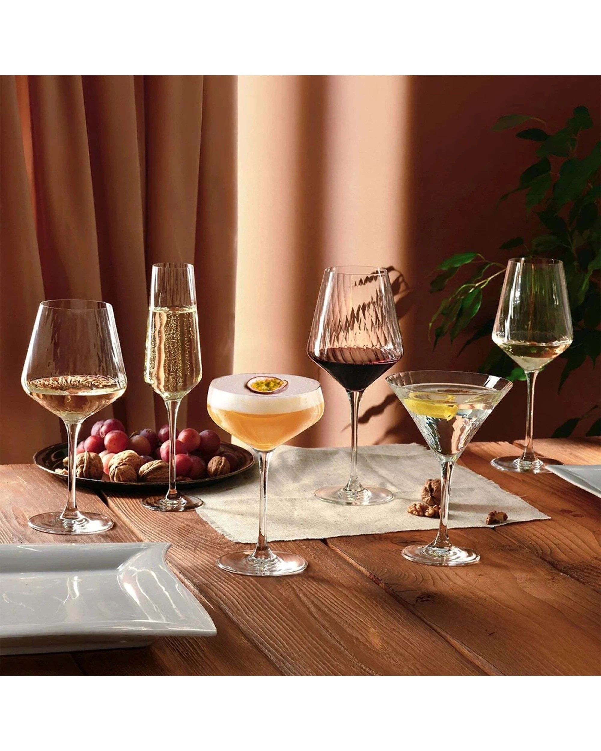 3 Krosno 6pc Avant-Garde Lumi Cocktail Drinking Glasses Cup Set 290ml - White, 3 of 4